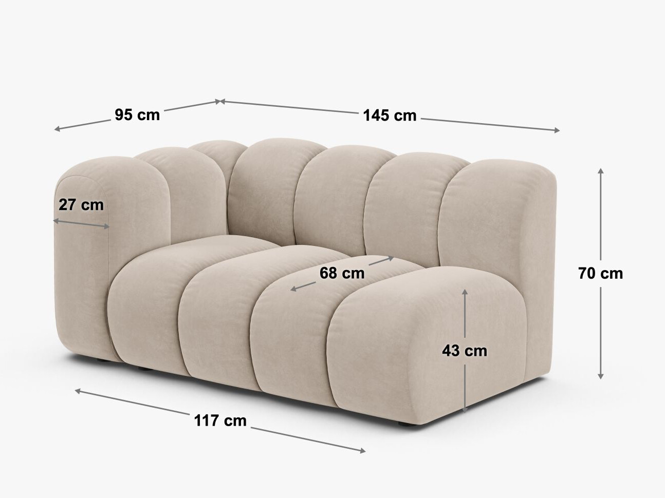 Modularna fotelja Cirleve 115 (Salvador 1)