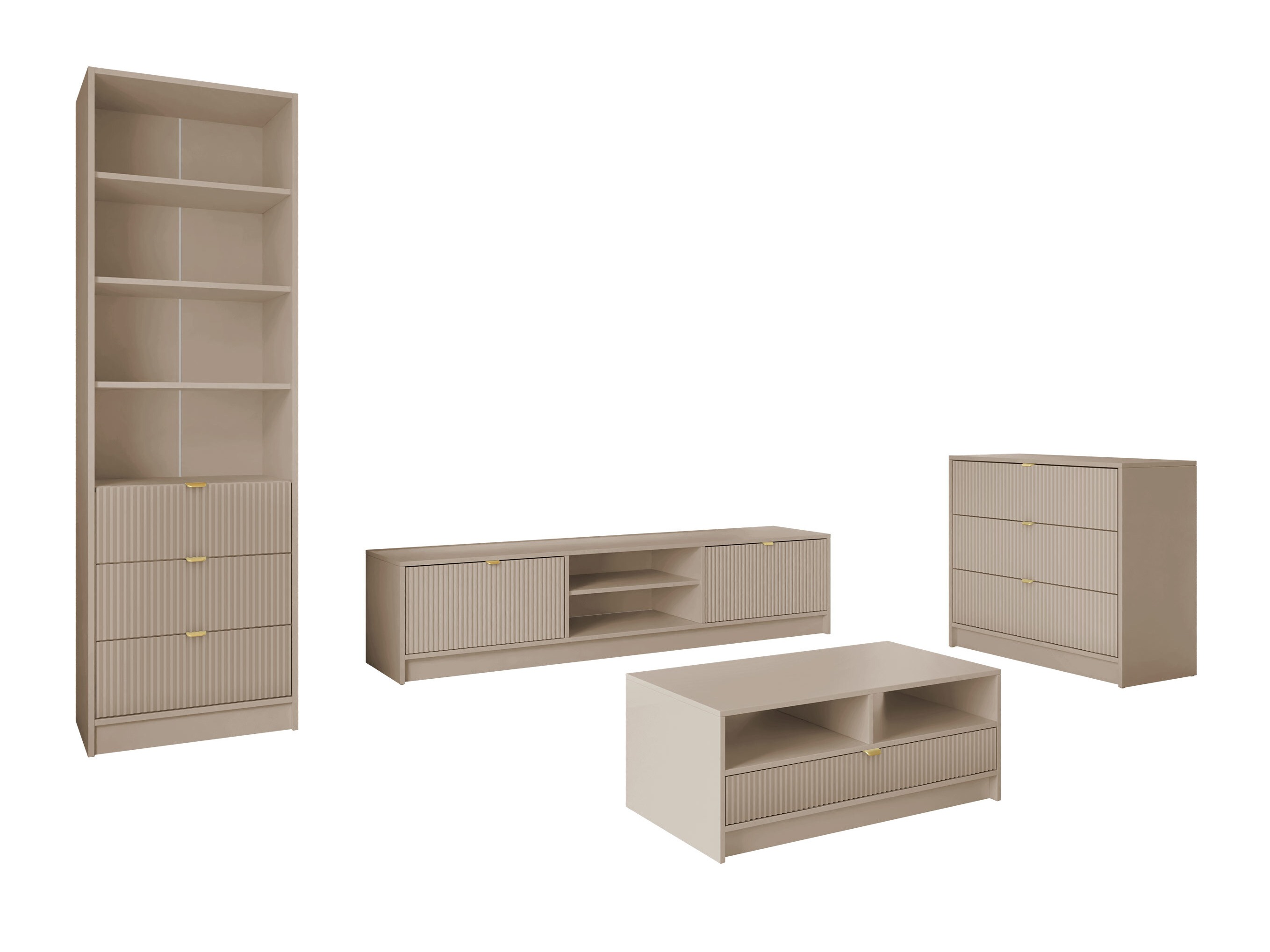 Set za dnevni boravak Comfivo Papilio VII (Bež)