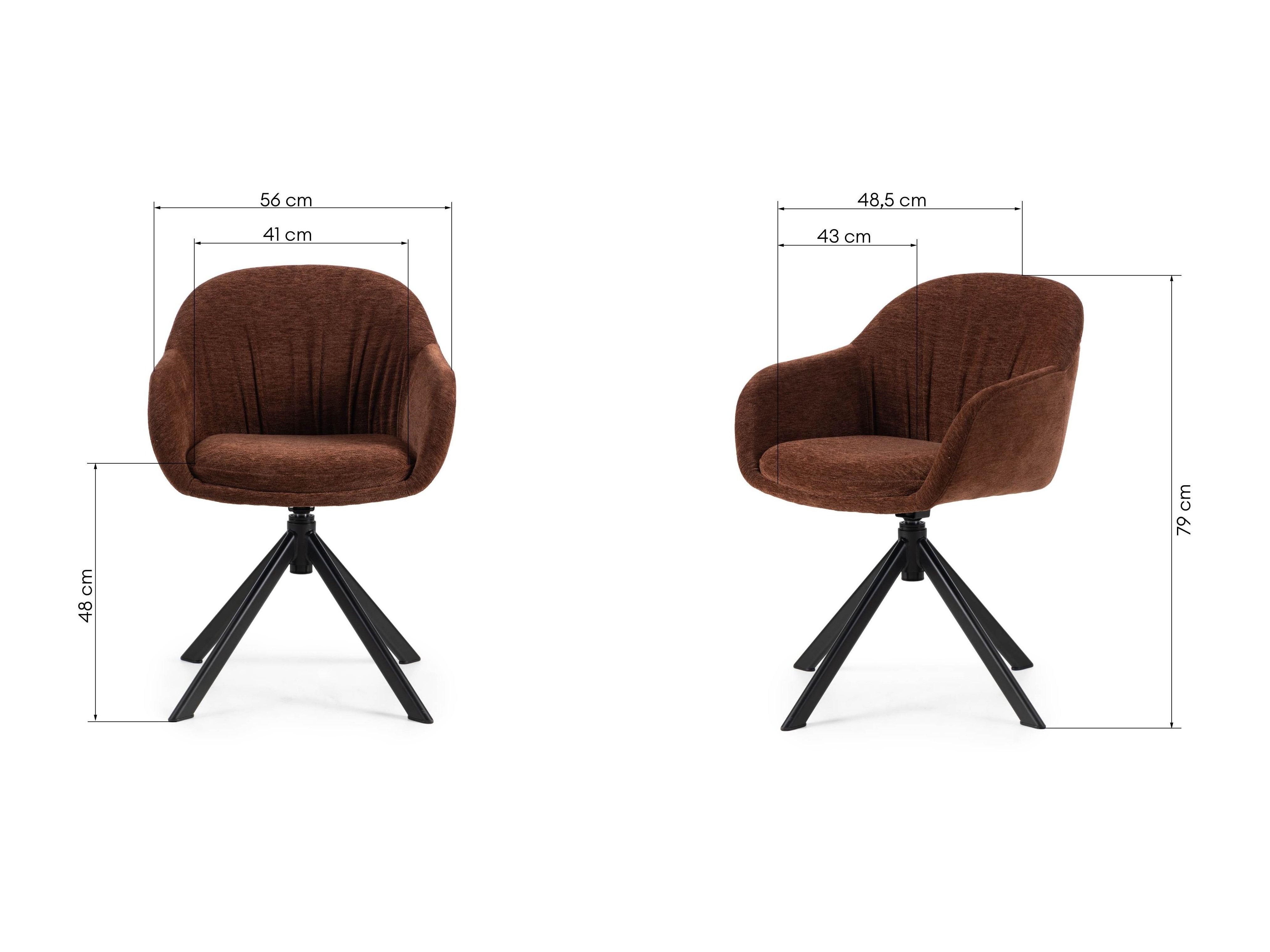 Stolica Burleson 748 (Crna + Smeđa)