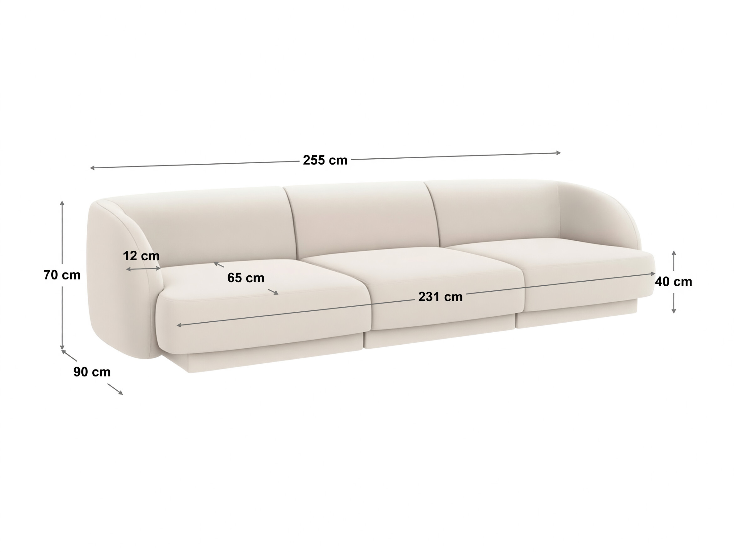 Modularan kauč Tivlomi 104 (Bluvel 14)
