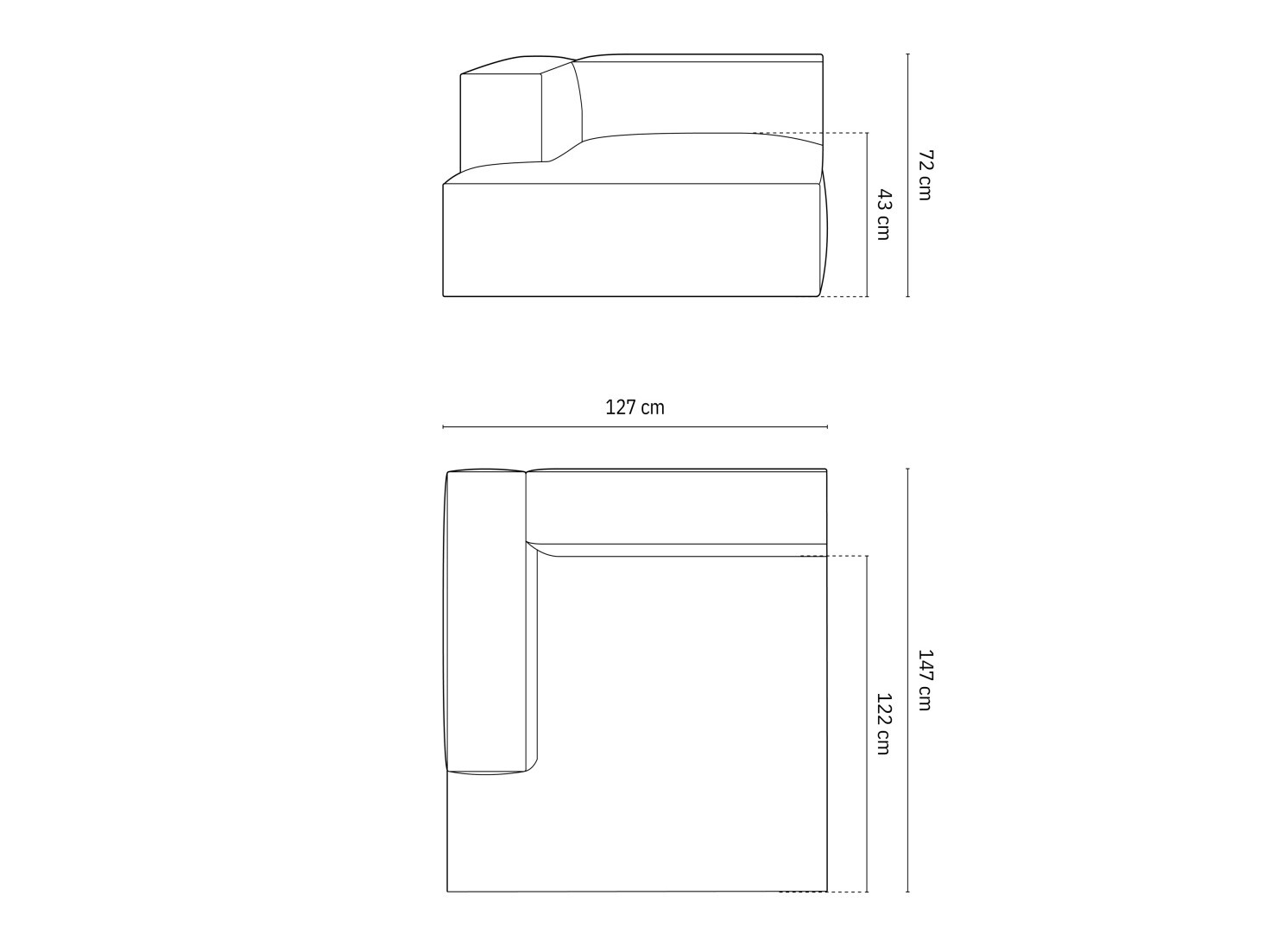 Modularne sjedeće garniture Sonsore 104 (Monet Graphite)