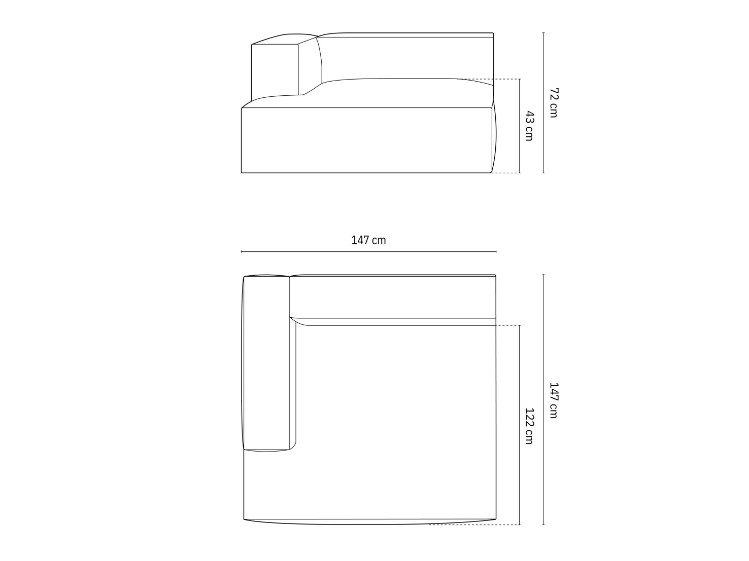 Modularna fotelja Beckley F106 (Paris Cream)
