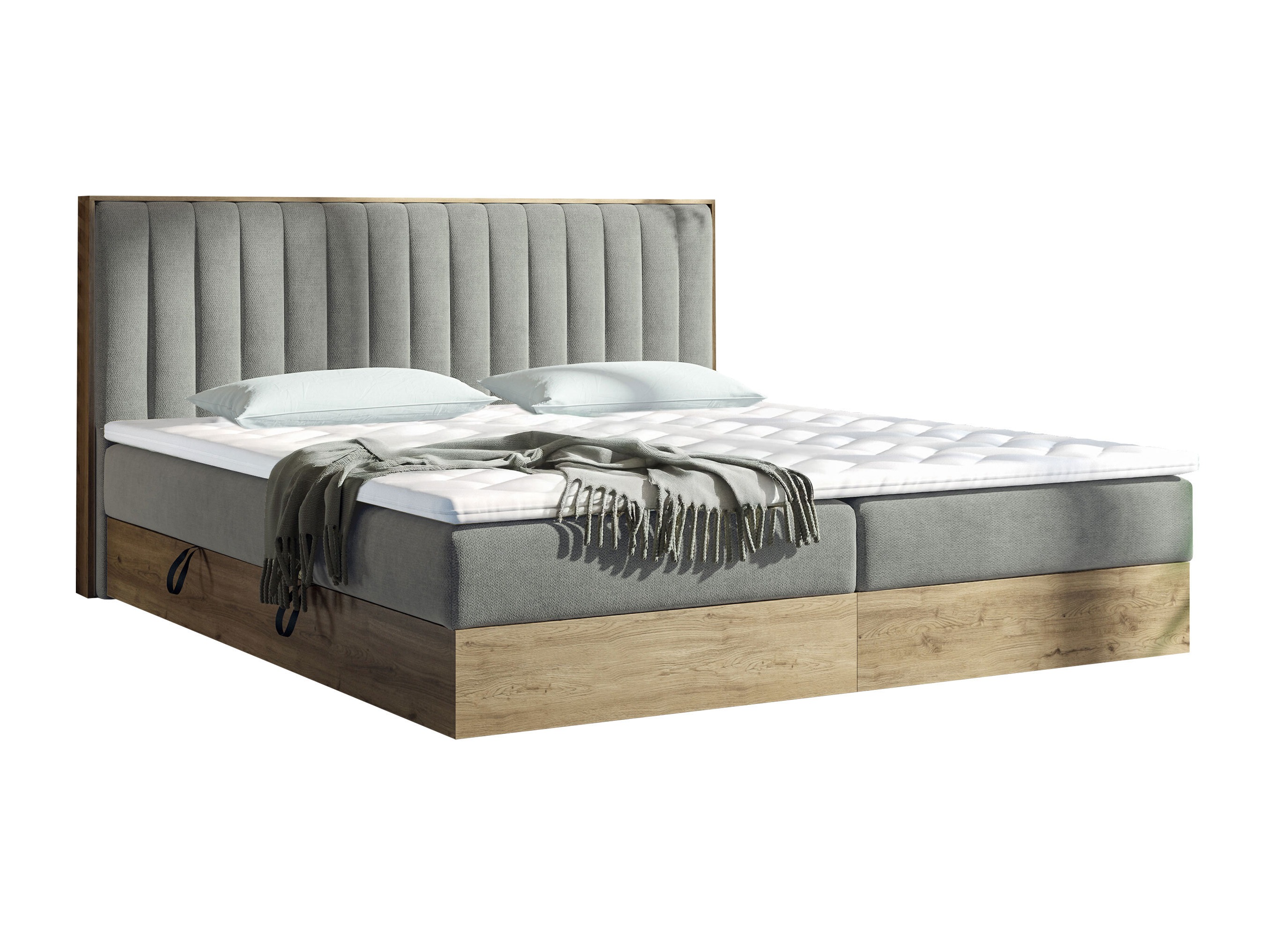 Boxspring krevet ComfiDream Odelra (Zlatni hrast + Soro 90)