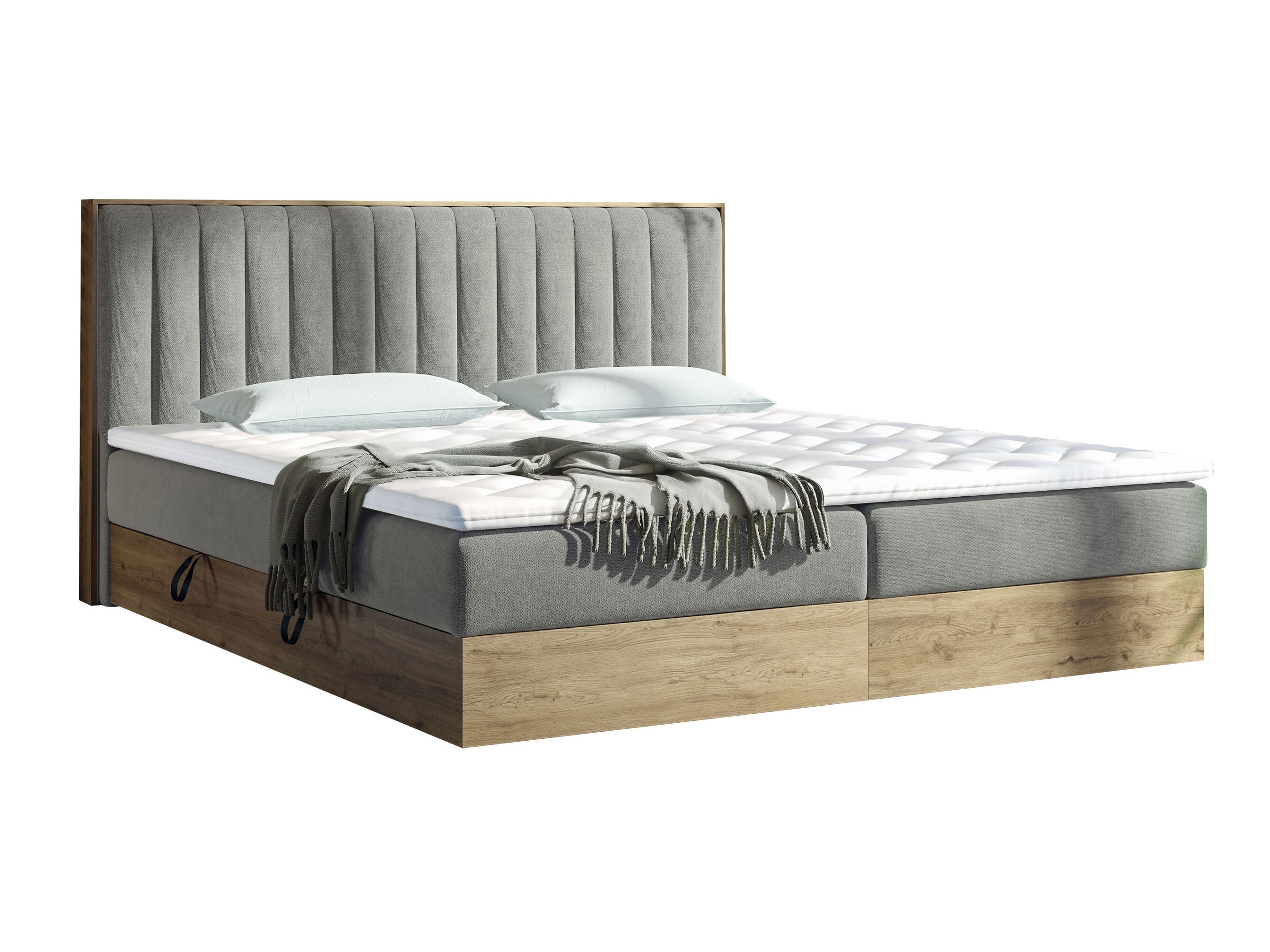 Boxspring krevet ComfiDream Odelra (Zlatni hrast + Soro 90)