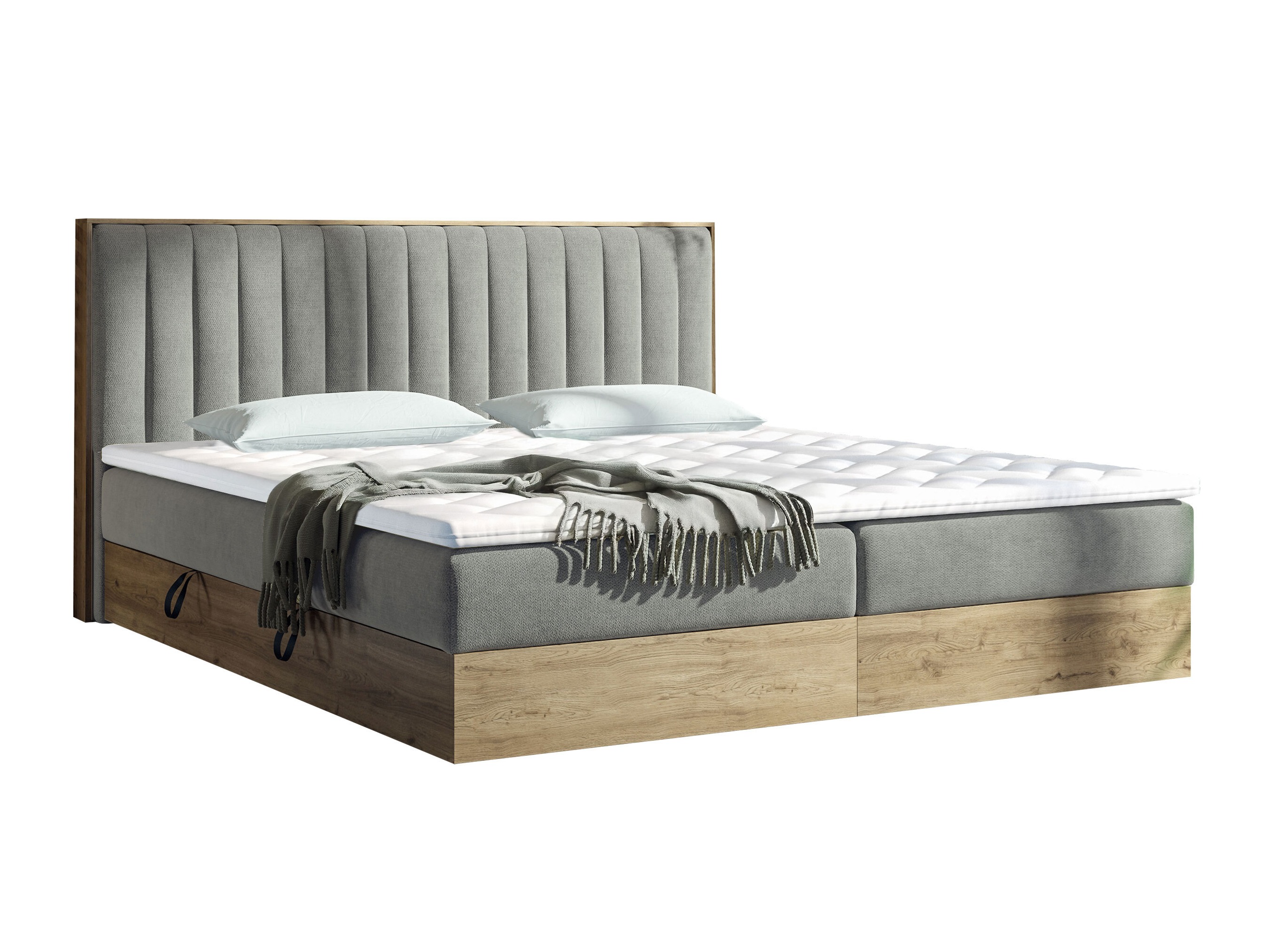 Boxspring krevet ComfiDream Odelra (Zlatni hrast + Soro 90)