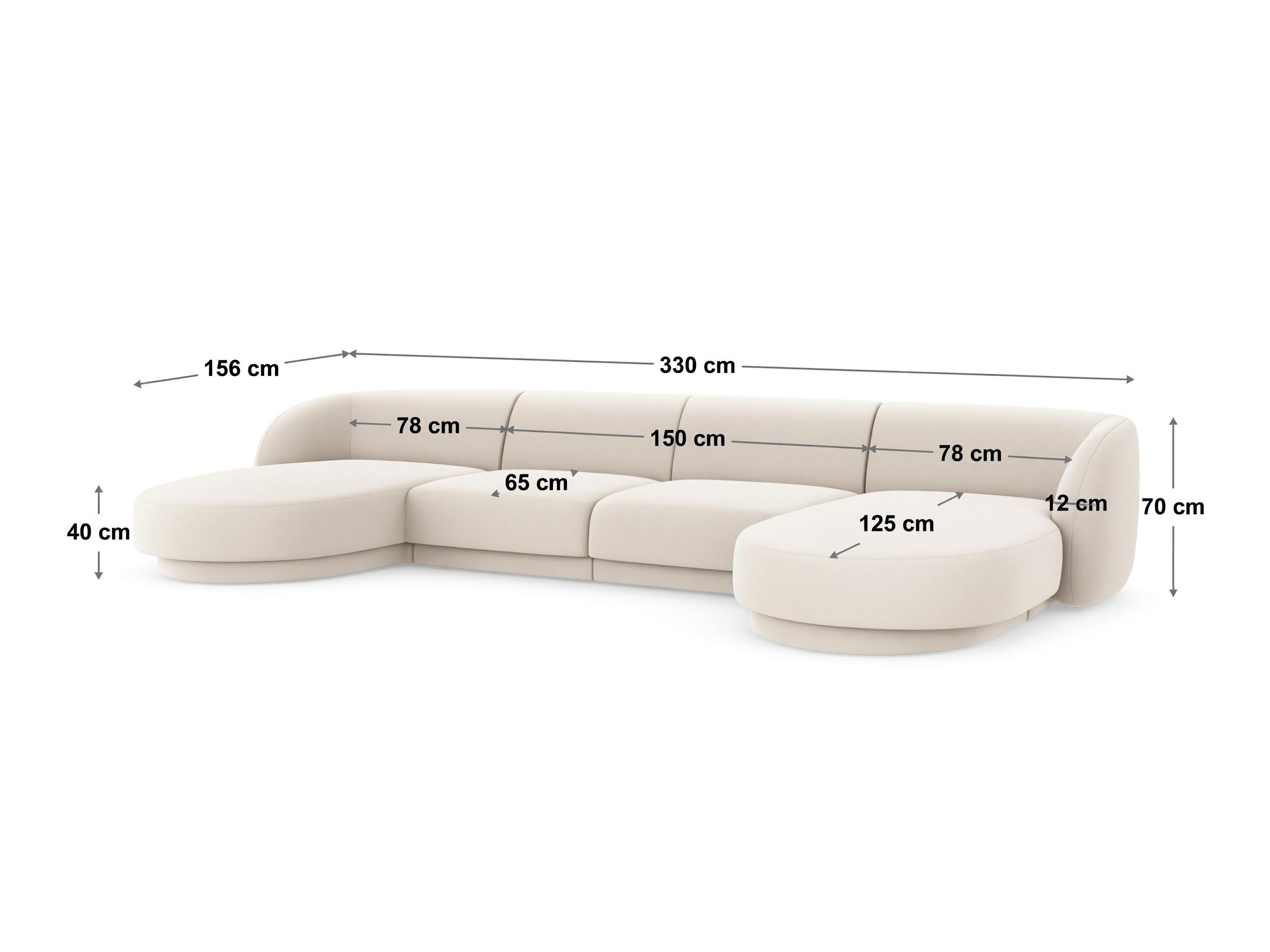 Modularna kutna garnitura Tivlomi 108 (Bluvel 22)