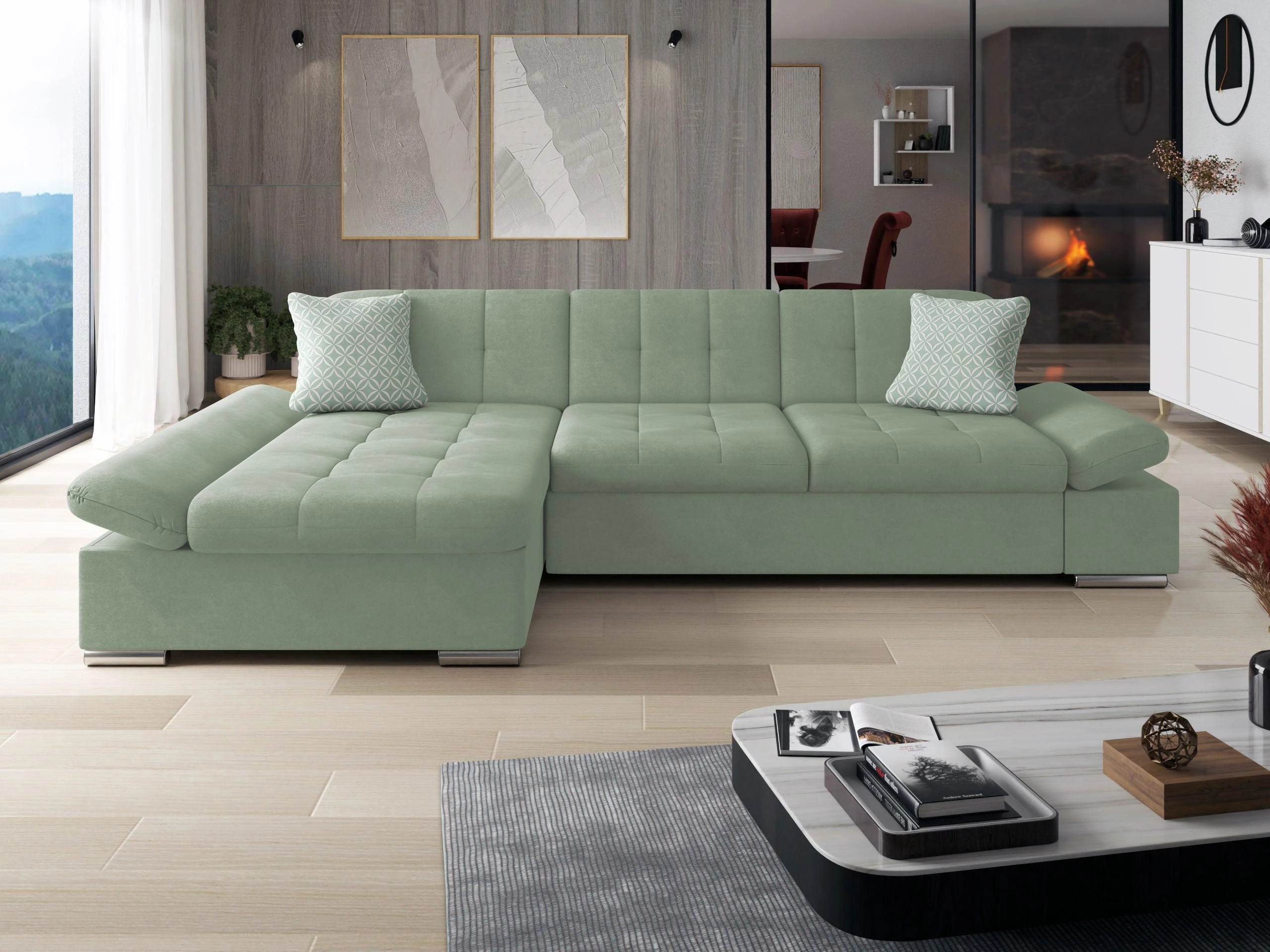 Kutna garnitura Comfivo Sanitas I (Uttario Velvet 2954 + Evo 29)