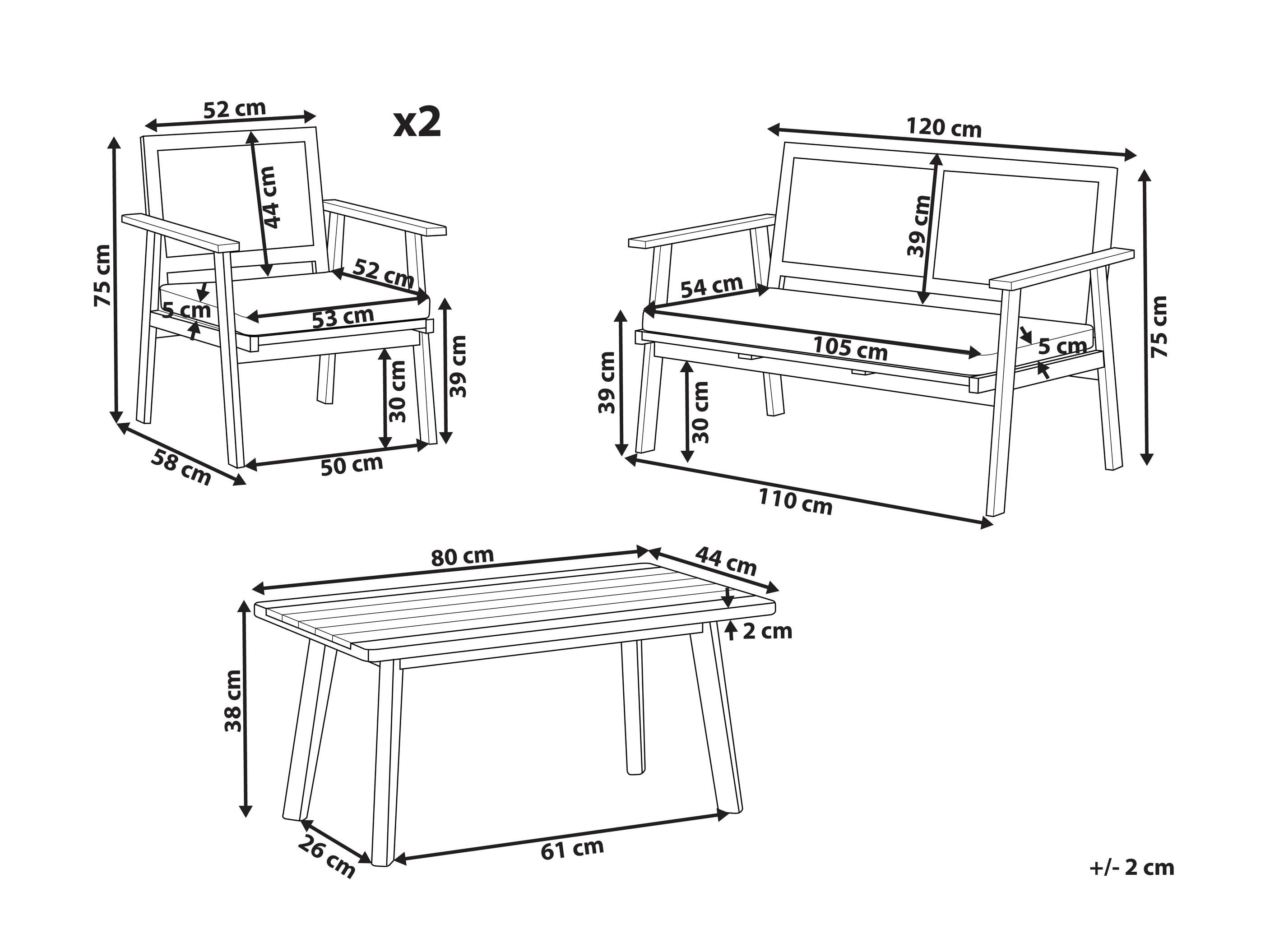 Set vrtnog namještaja Berwyn 3319