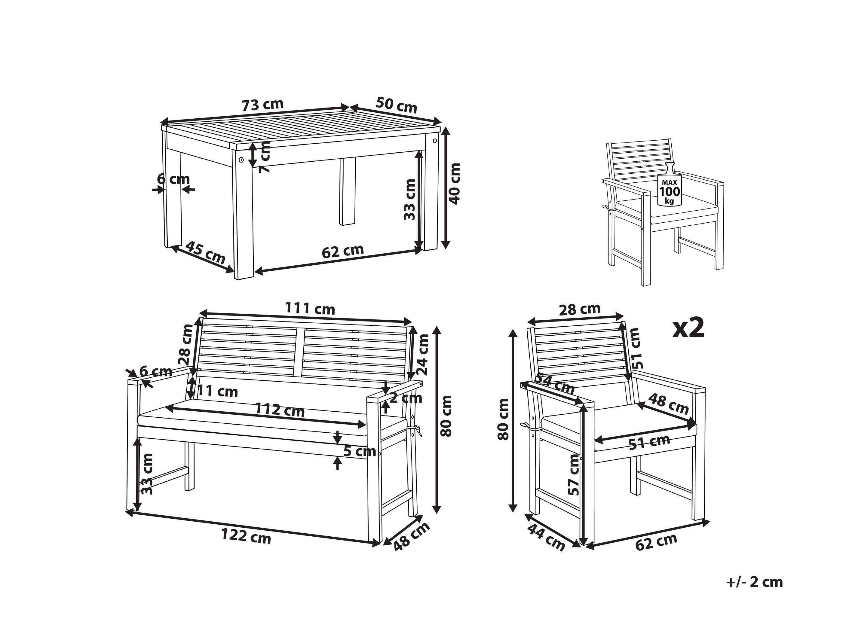 Set vrtnog namještaja Berwyn 3321