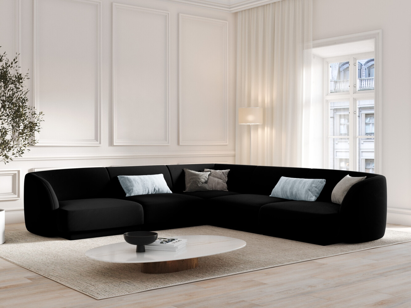 Modularna kutna garnitura Tivlomi 109 (Bluvel 19)