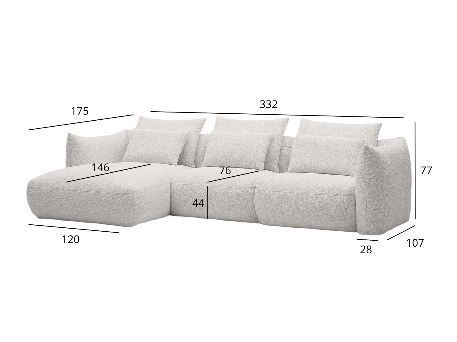 Kutna garnitura Bronx 111 (Lijevo)