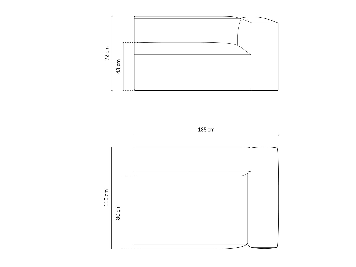 Modularne sjedeće garniture Sonsore 108 (Paris Teja)