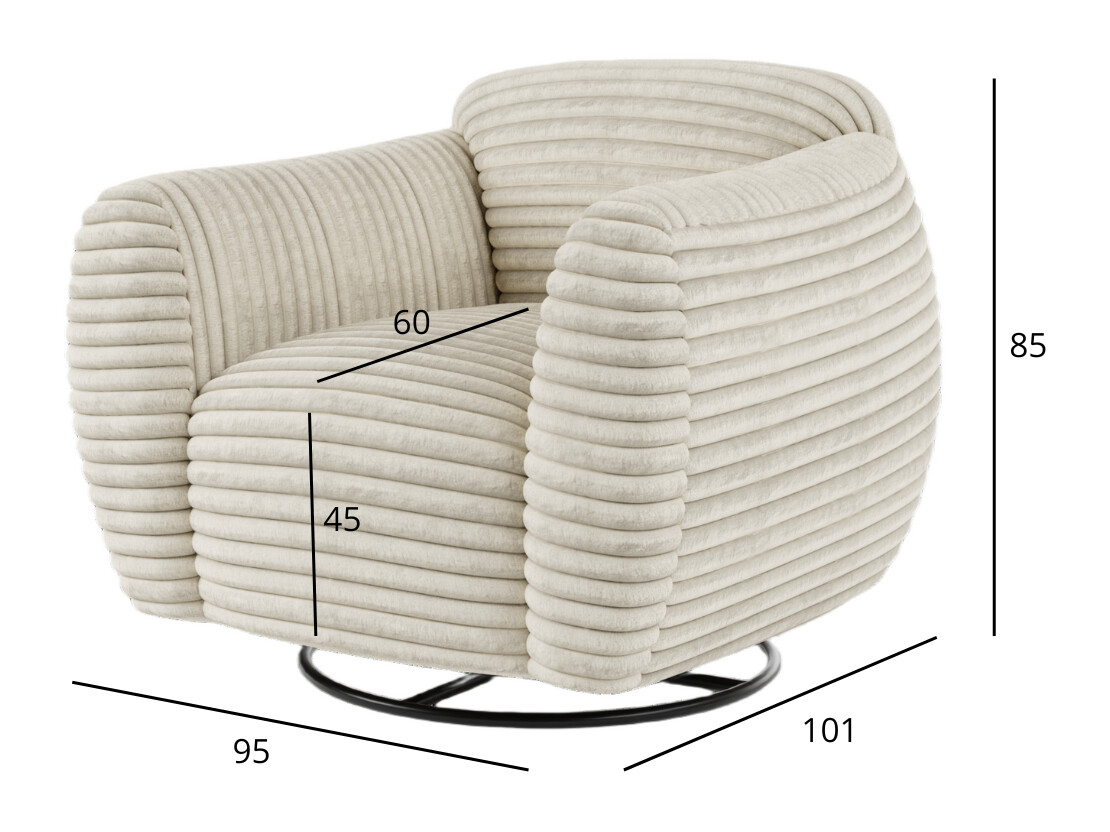 Fotelja Bronx 114 (Crna)