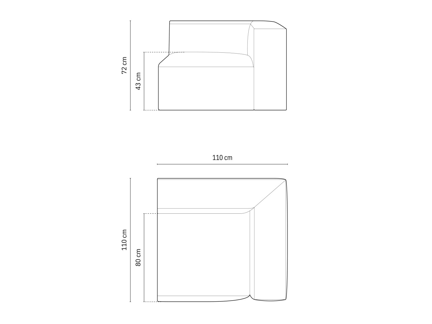 Modularne sjedeće garniture Sonsore 111 (Monet Cappucine)