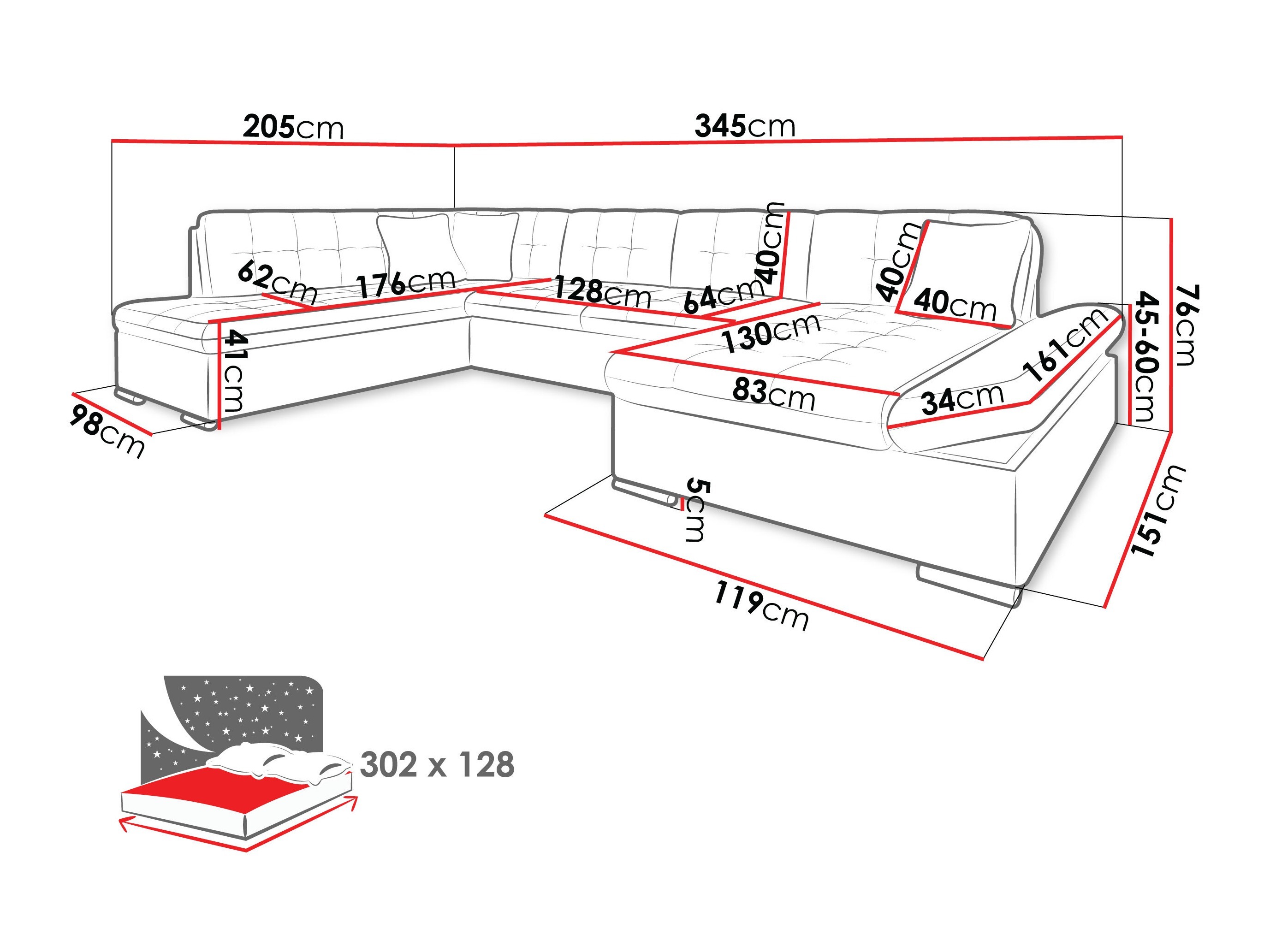 Kutna garnitura Comfivo Tilia I (Margo 227.09)