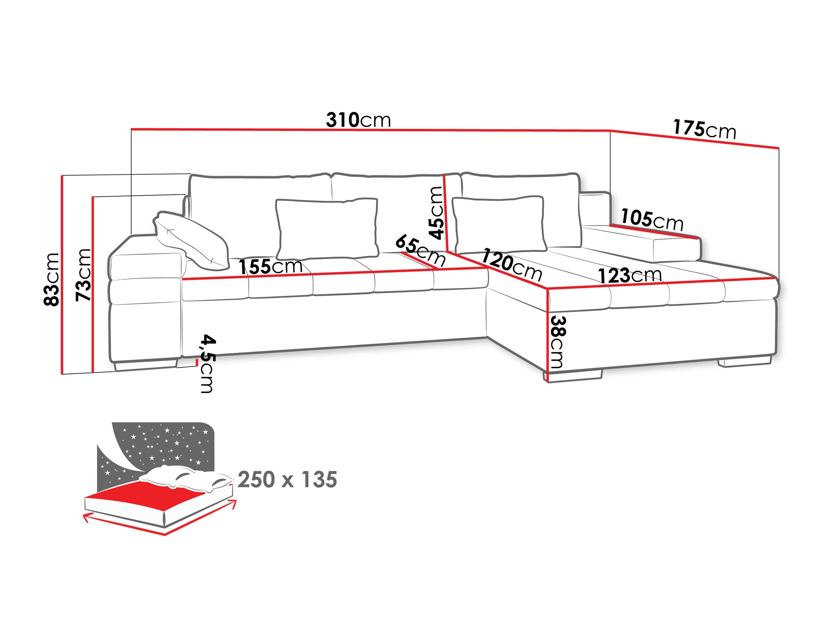 Kutna garnitura Comfivo Olivetum (Lijevo)