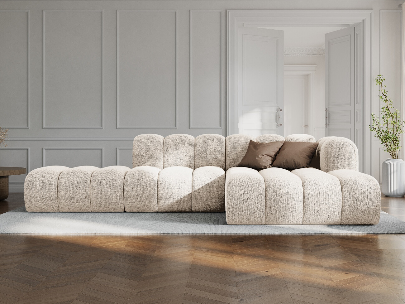 Modularna kutna garnitura Cirleve 105 (Eden 02 Kruškal)