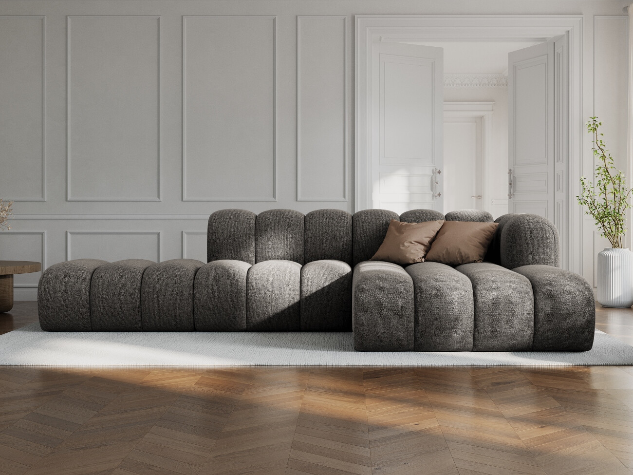 Modularna kutna garnitura Cirleve 105 (Eden 20 Grafit)