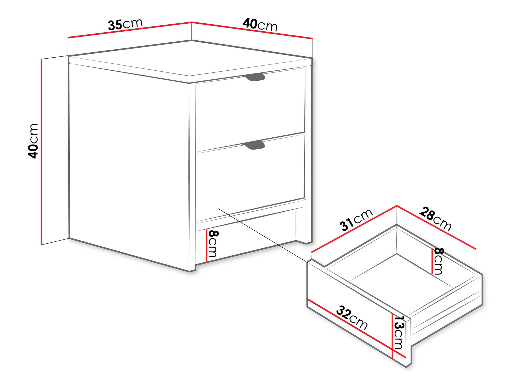 Noćni ormarić SC10389