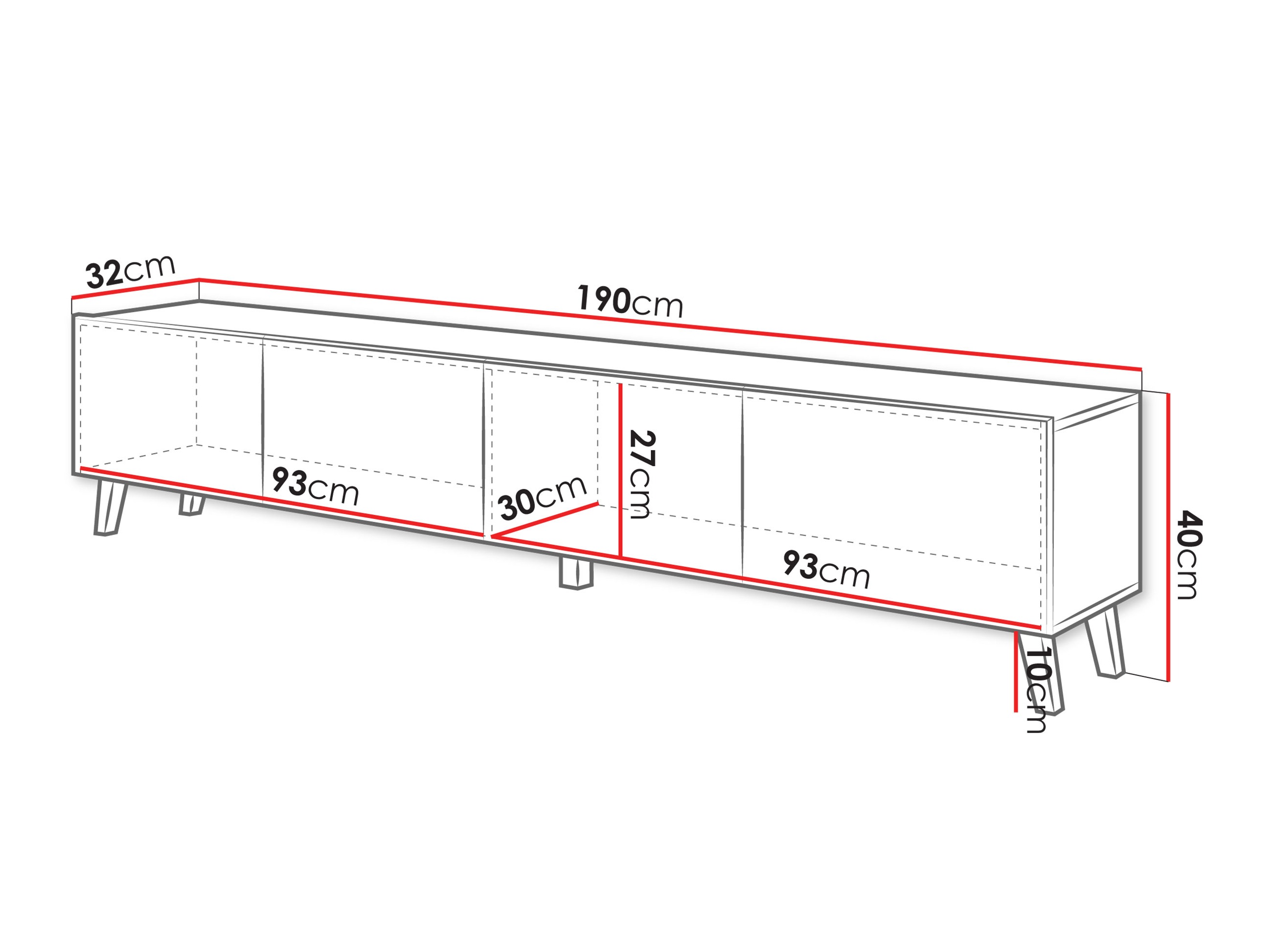 TV stol Levtive 101 (Grafit)