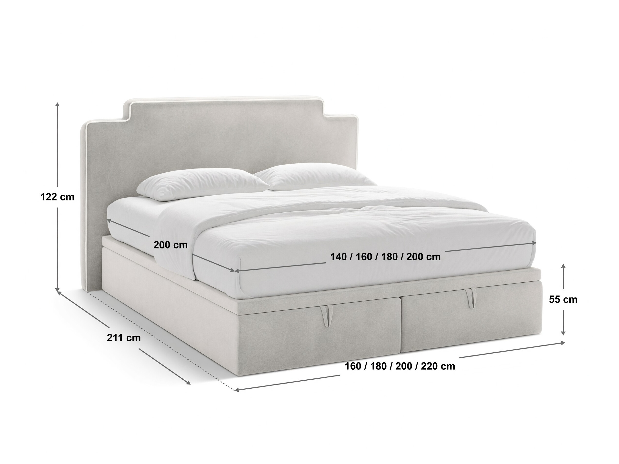 Boxspring krevet Beckley 360 (Magic Velvet 2256 + Magic Velvet 2257)