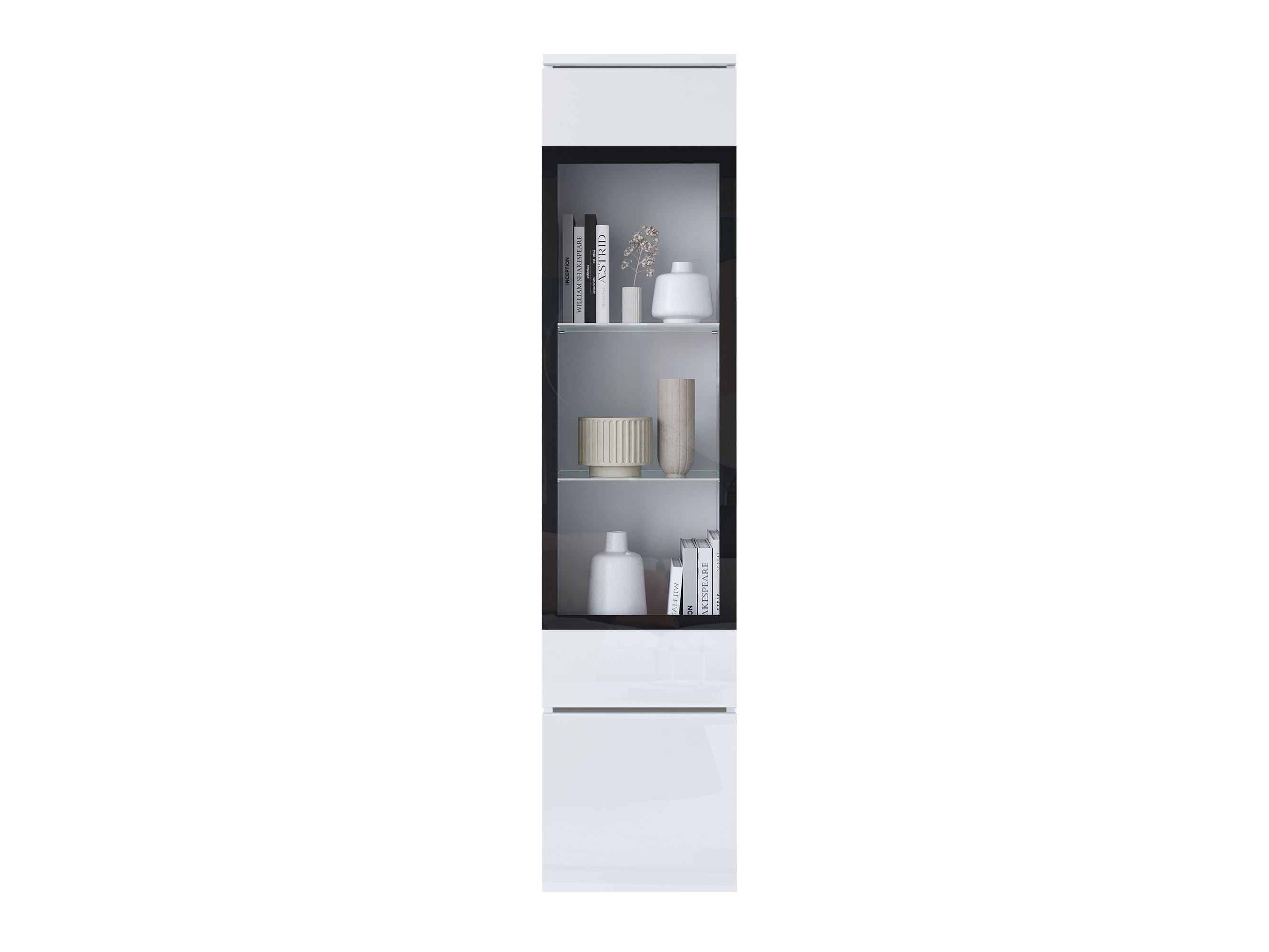 Polica Mirfivo 109 (Bijela + Sjajno bijela)
