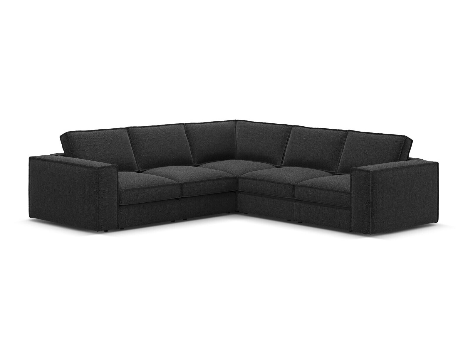 Modularna kutna garnitura Dalodei 113 (Babel Black)