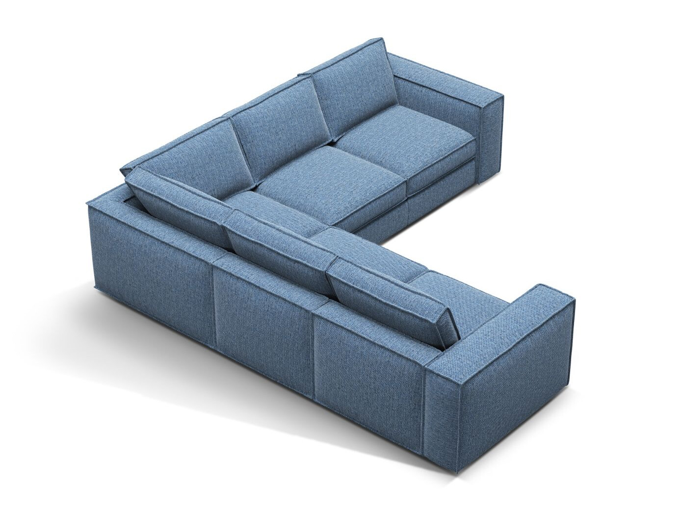 Modularna kutna garnitura Dalodei 113 (Babel Blue)