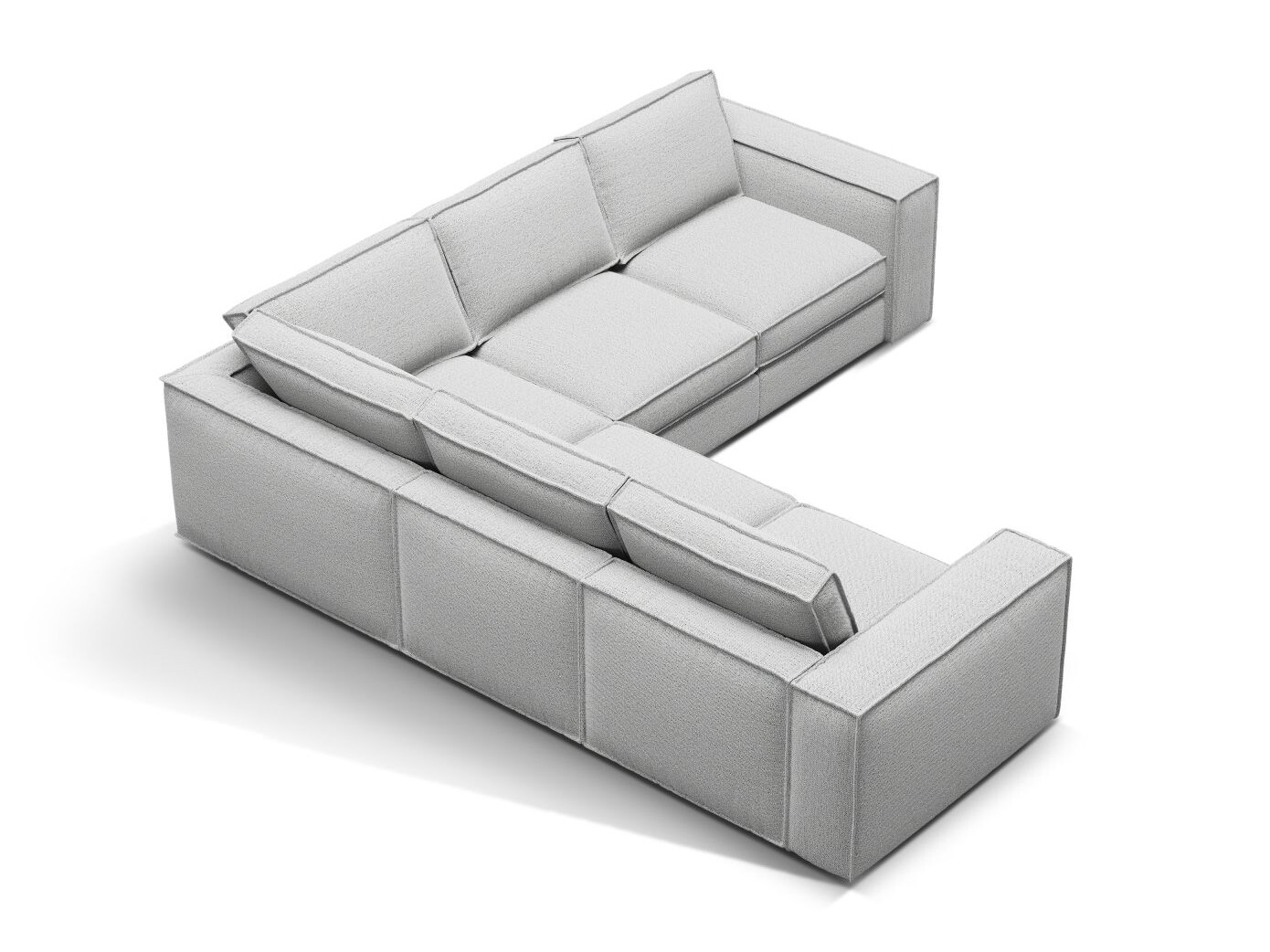 Modularna kutna garnitura Dalodei 113 (Babel Light grey)