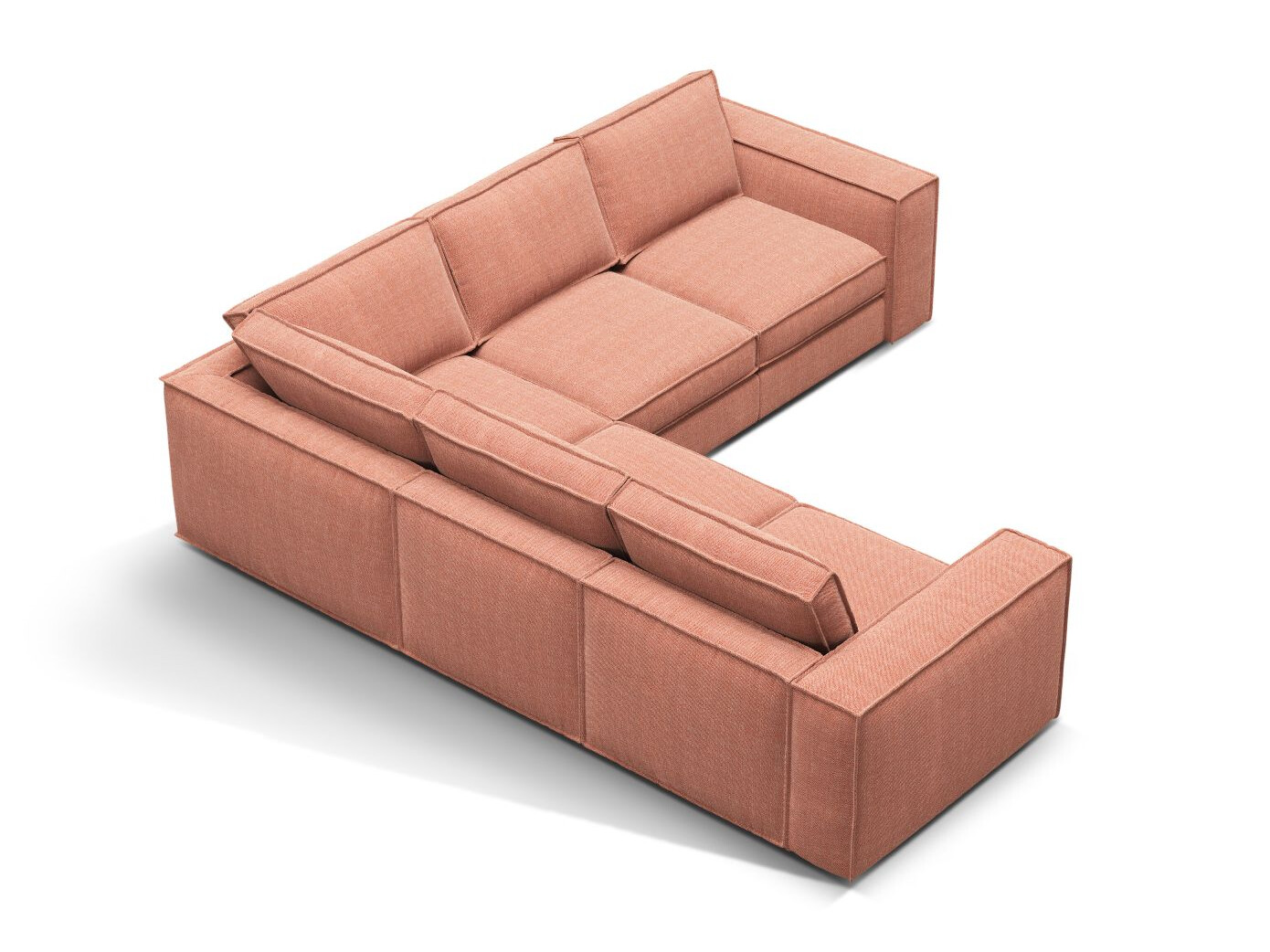 Modularna kutna garnitura Dalodei 113 (Babel Red)