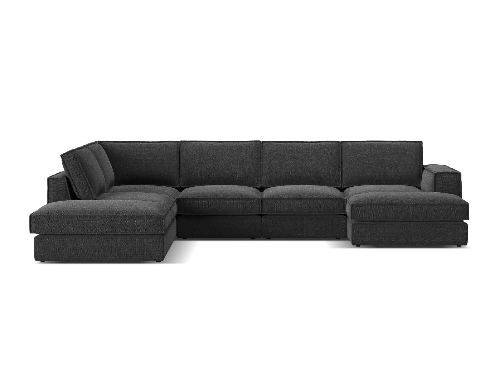 Modularna kutna garnitura Dalodei 114 (Babel Black)