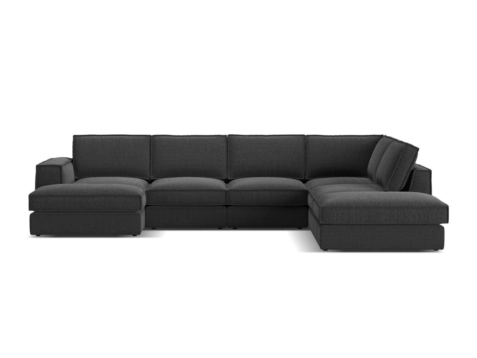 Modularna kutna garnitura Dalodei 114 (Babel Black)