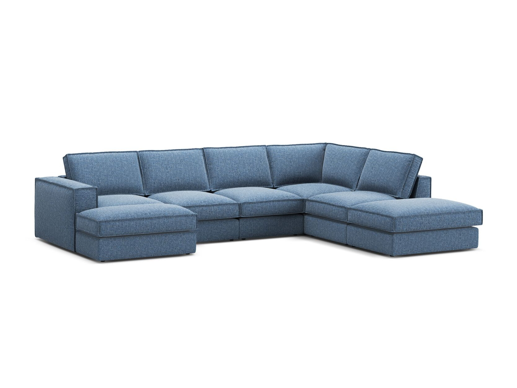 Modularna kutna garnitura Dalodei 114 (Babel Blue)