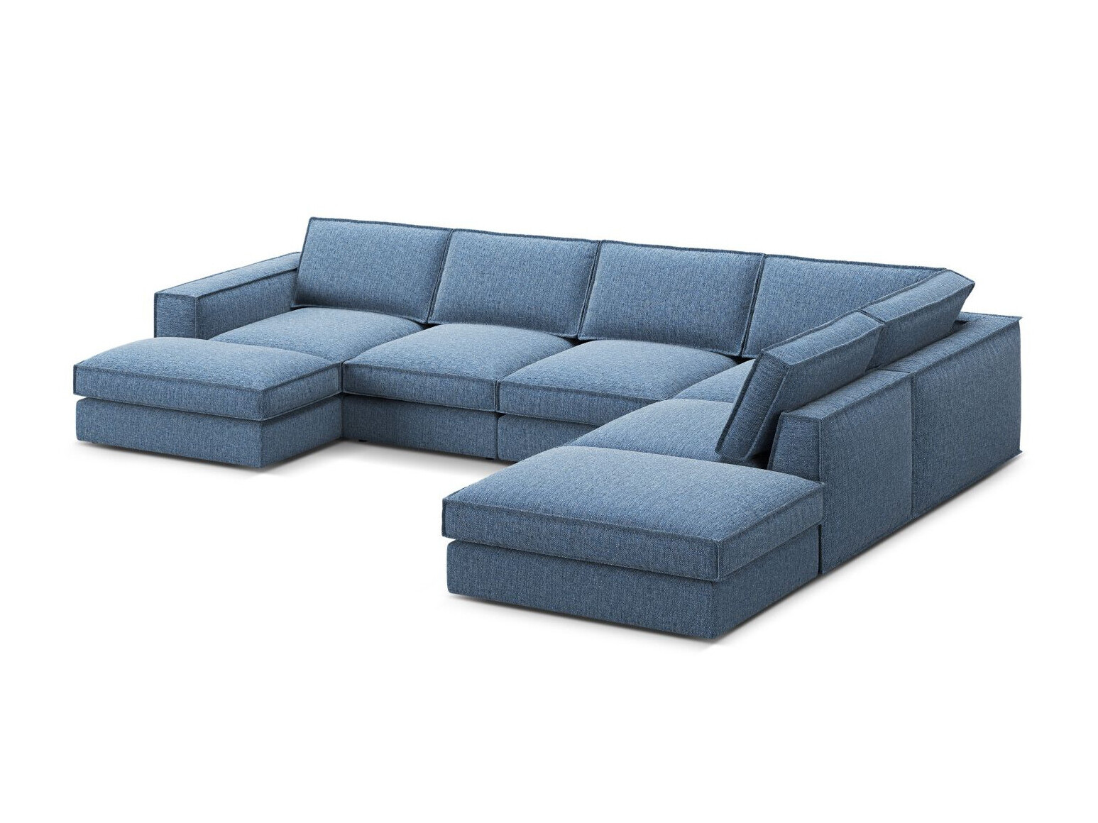 Modularna kutna garnitura Dalodei 114 (Babel Blue)
