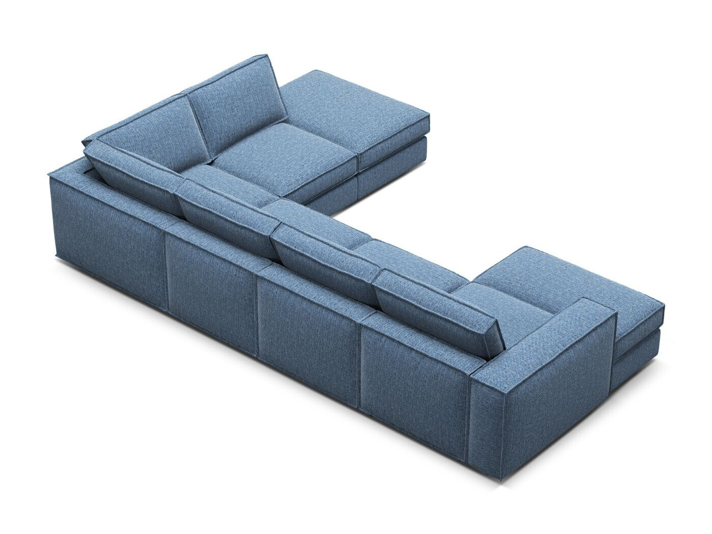 Modularna kutna garnitura Dalodei 114 (Babel Blue)