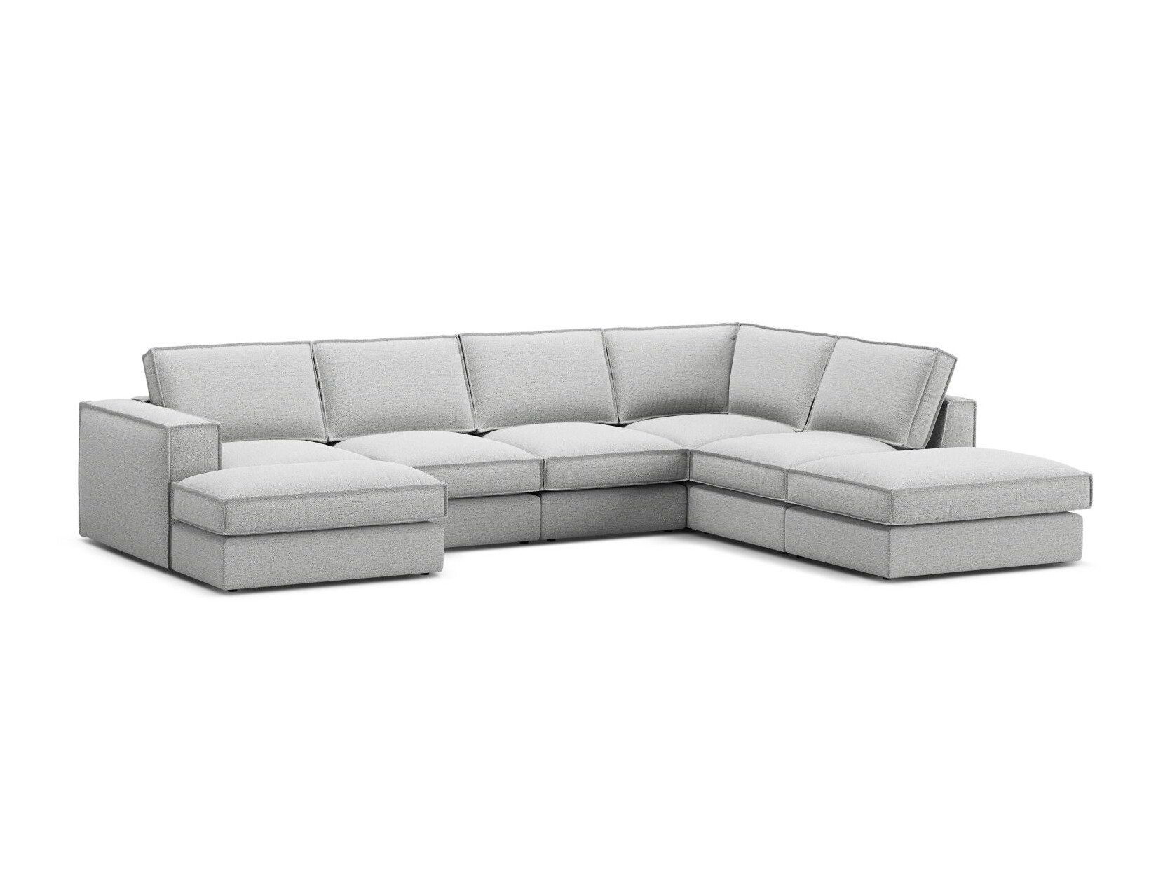 Modularna kutna garnitura Dalodei 114 (Babel Light grey)