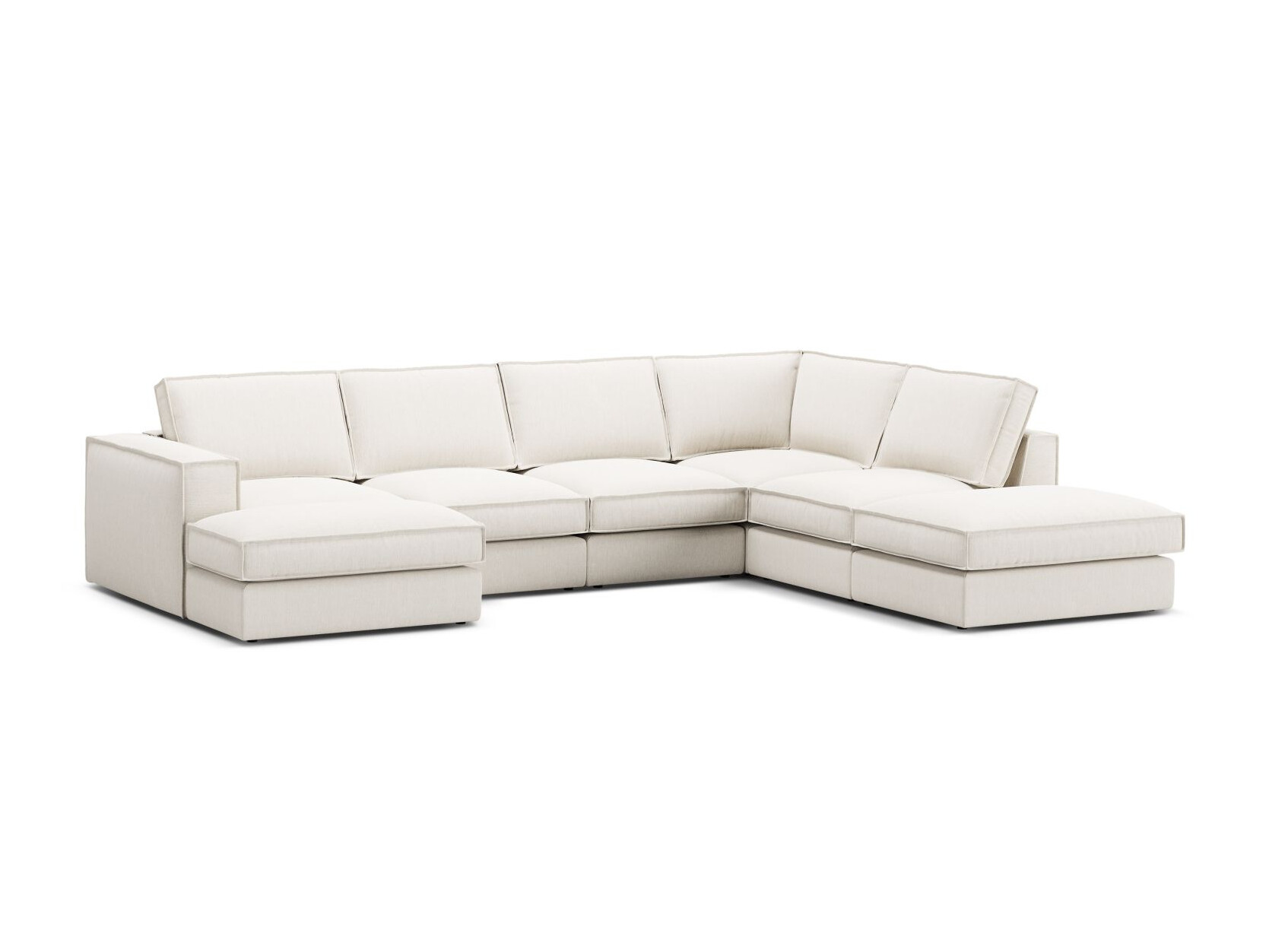 Modularna kutna garnitura Dalodei 114 (Babel White)