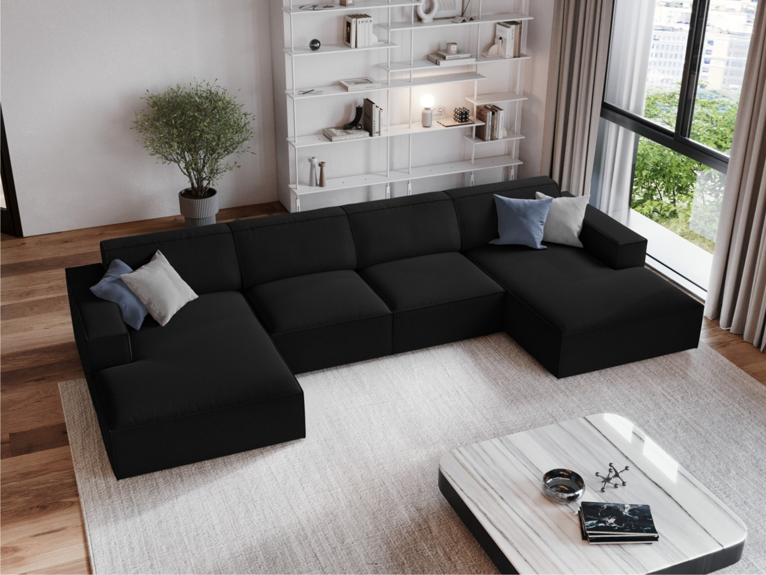 Modularna kutna garnitura Lomcalu 122 (Megan 368)