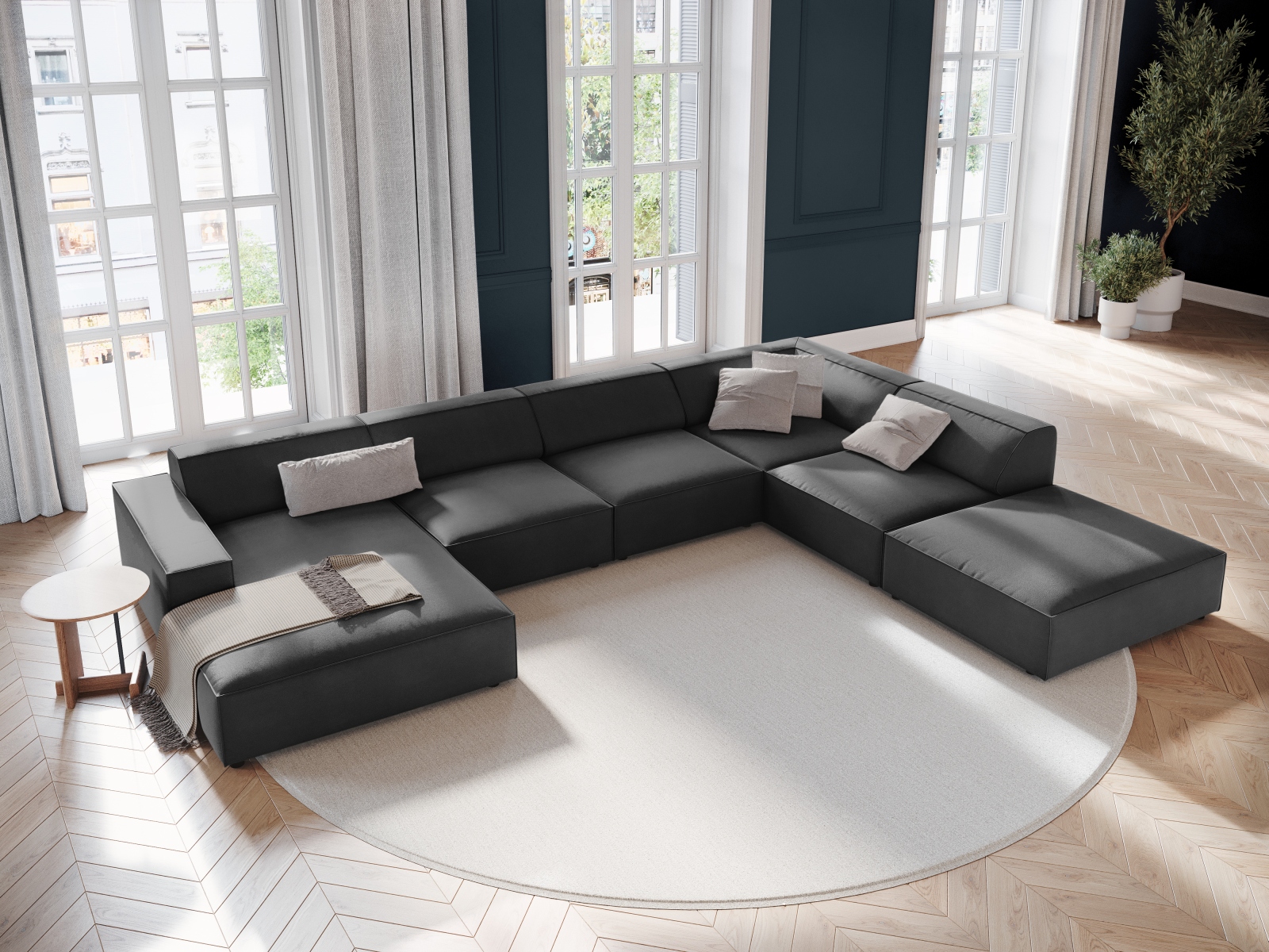 Modularna kutna garnitura Lomcalu 123 (Bluvel 14)