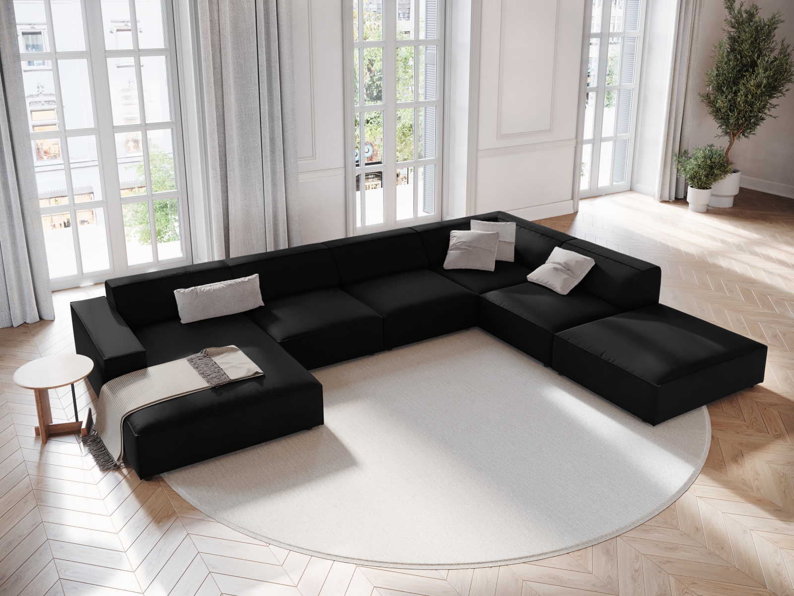 Modularna kutna garnitura Lomcalu 123 (Bluvel 19)
