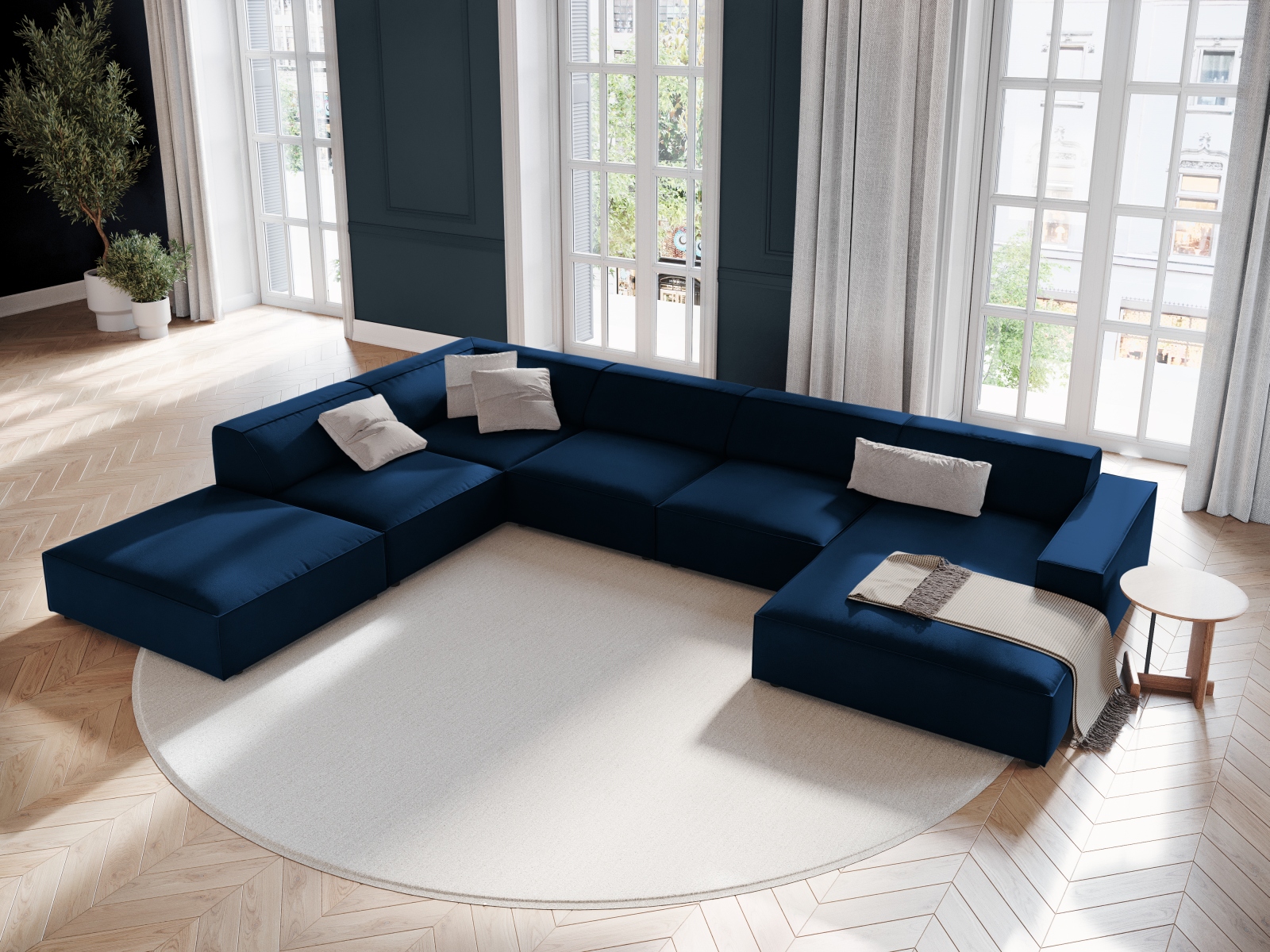 Modularna kutna garnitura Lomcalu 123 (Bluvel 86)