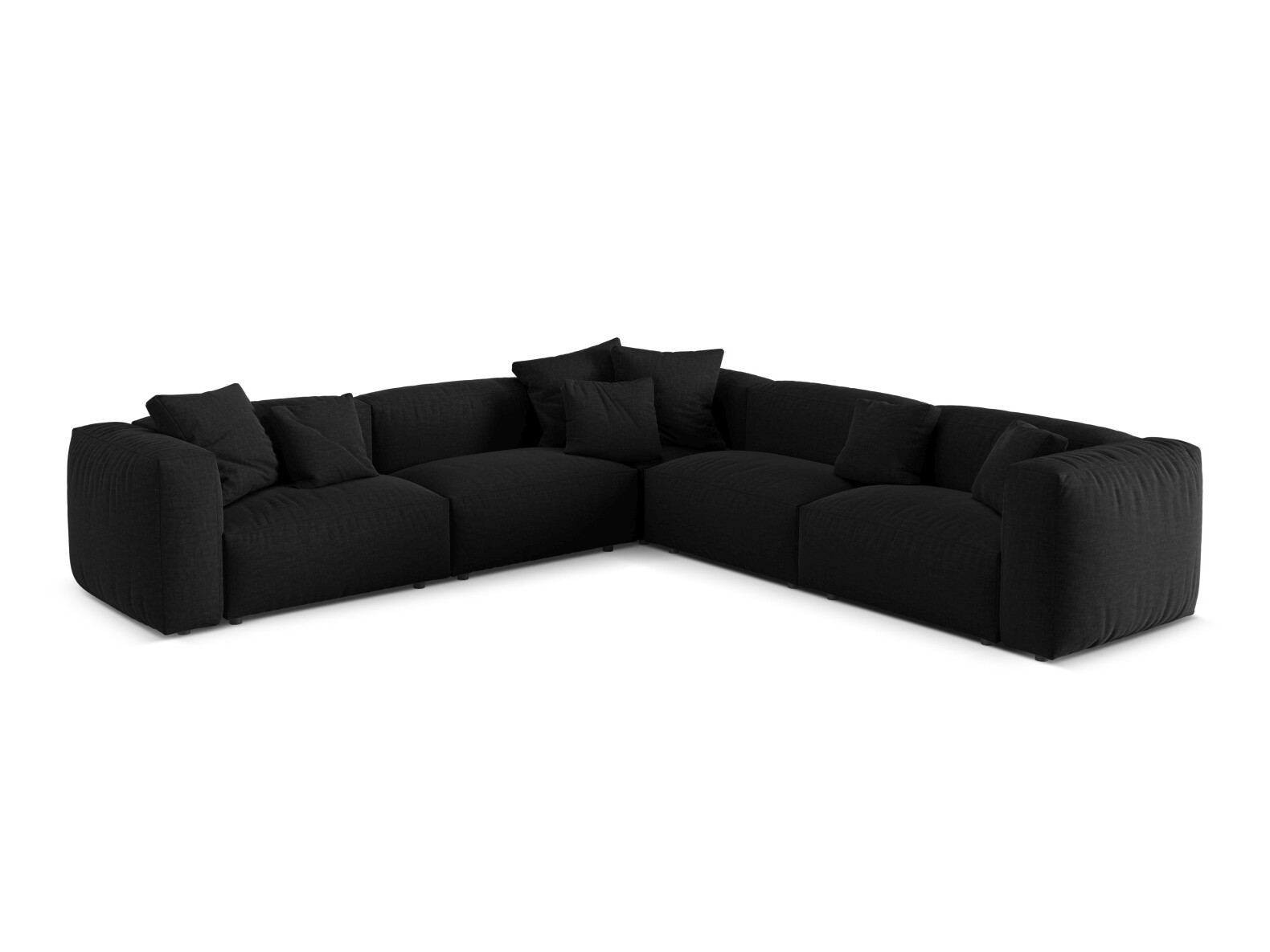 Modularna kutna garnitura Sorcoro 130 (Boston Black)