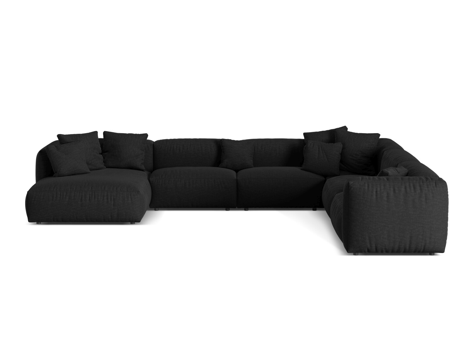 Modularna kutna garnitura Sorcoro 132 (Boston Black)
