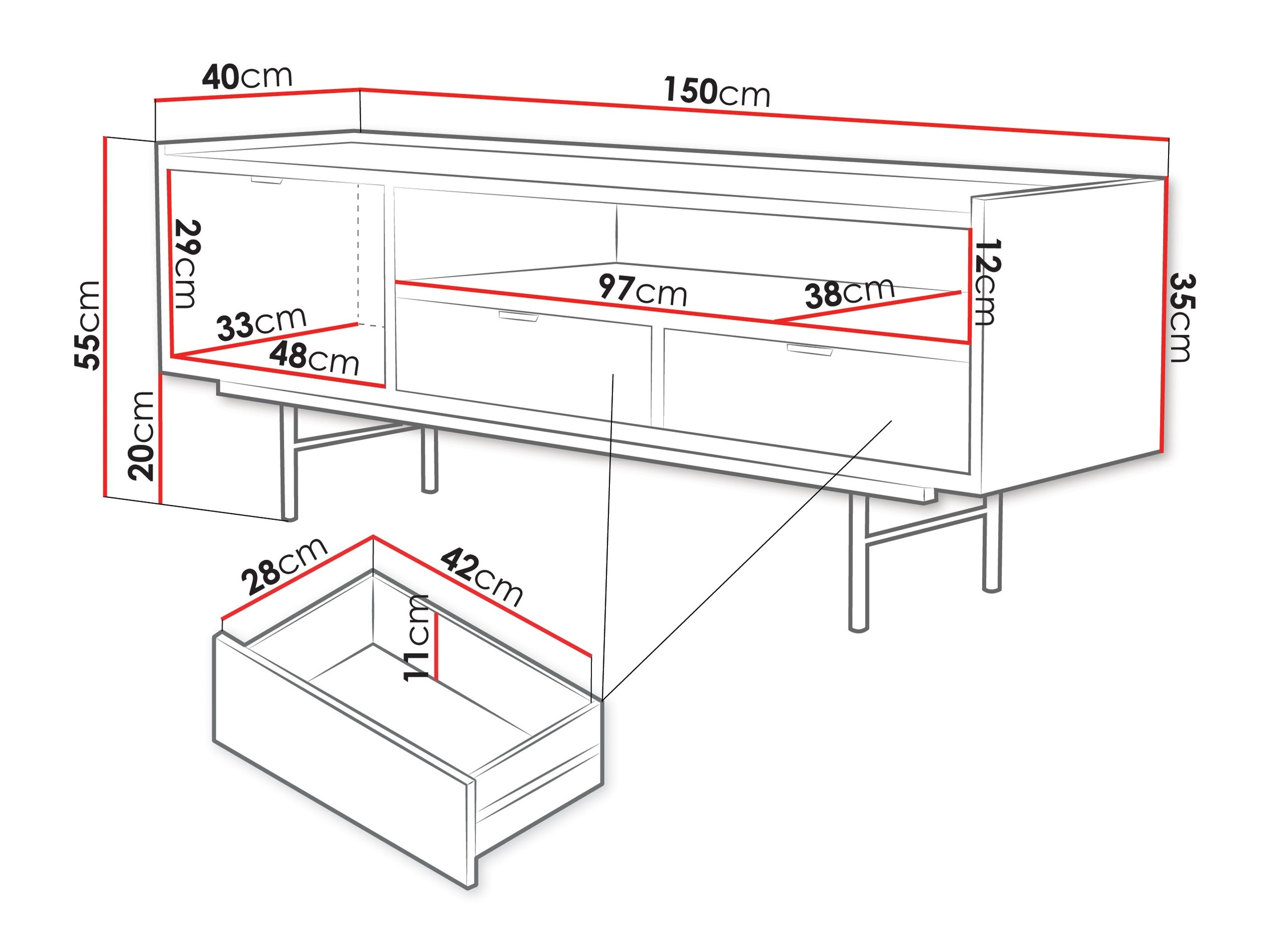 TV stol Studos (Orah)