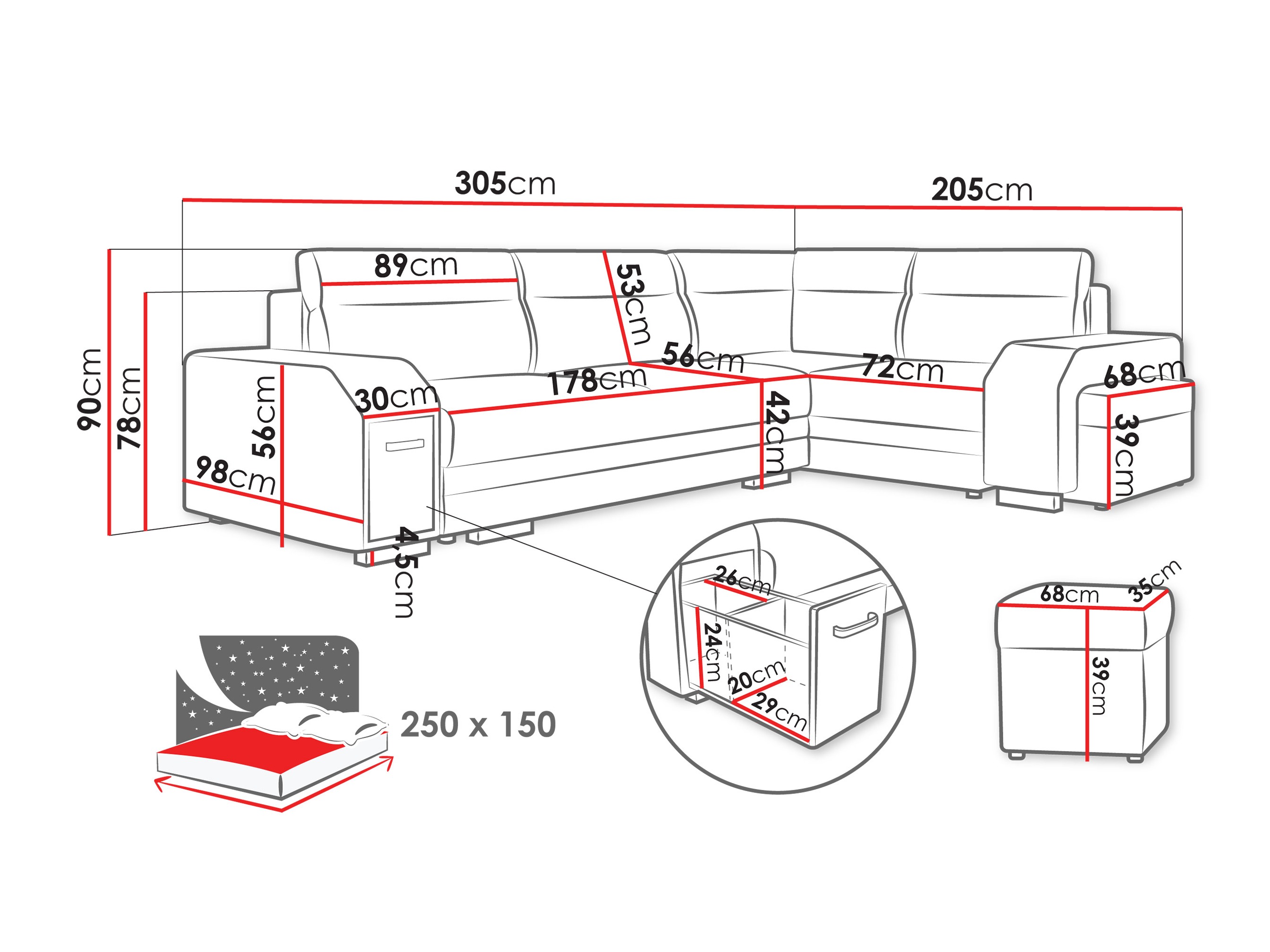 Kutna garnitura Kingsport 116 (Nazar 225.01)