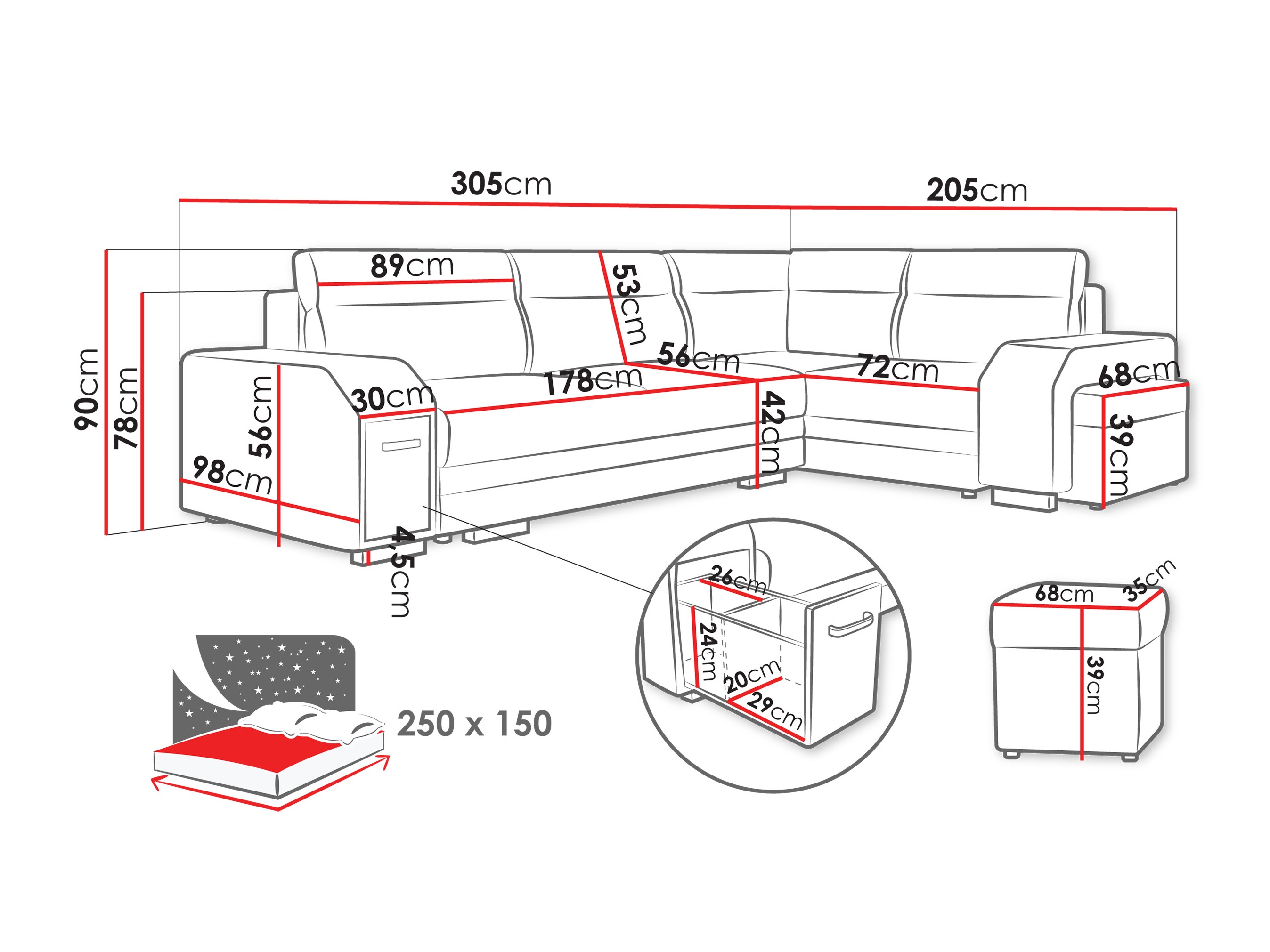 Kutna garnitura Kingsport 116 (Nazar 225.03)