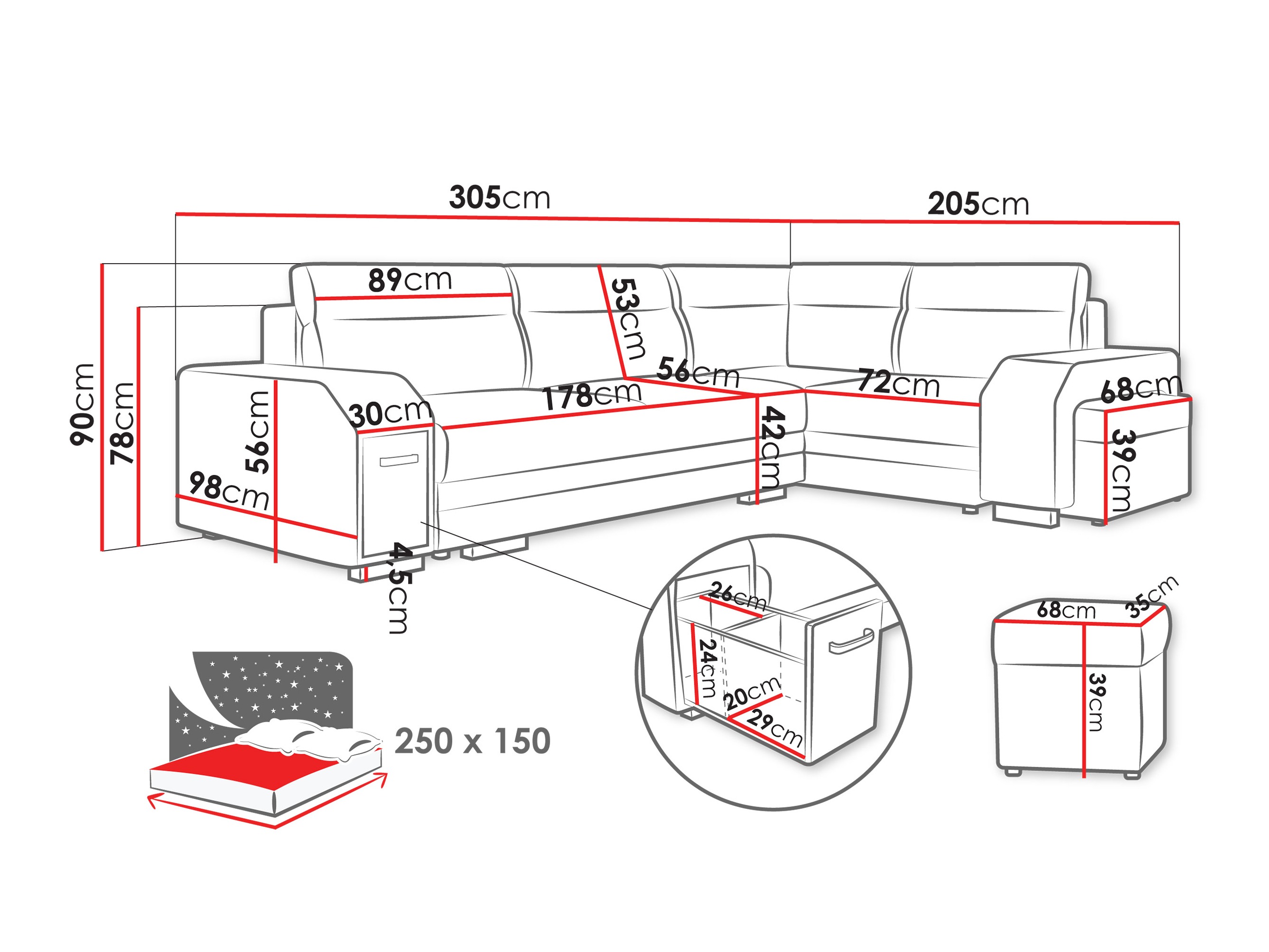 Kutna garnitura Kingsport 116 (Nazar 225.05)