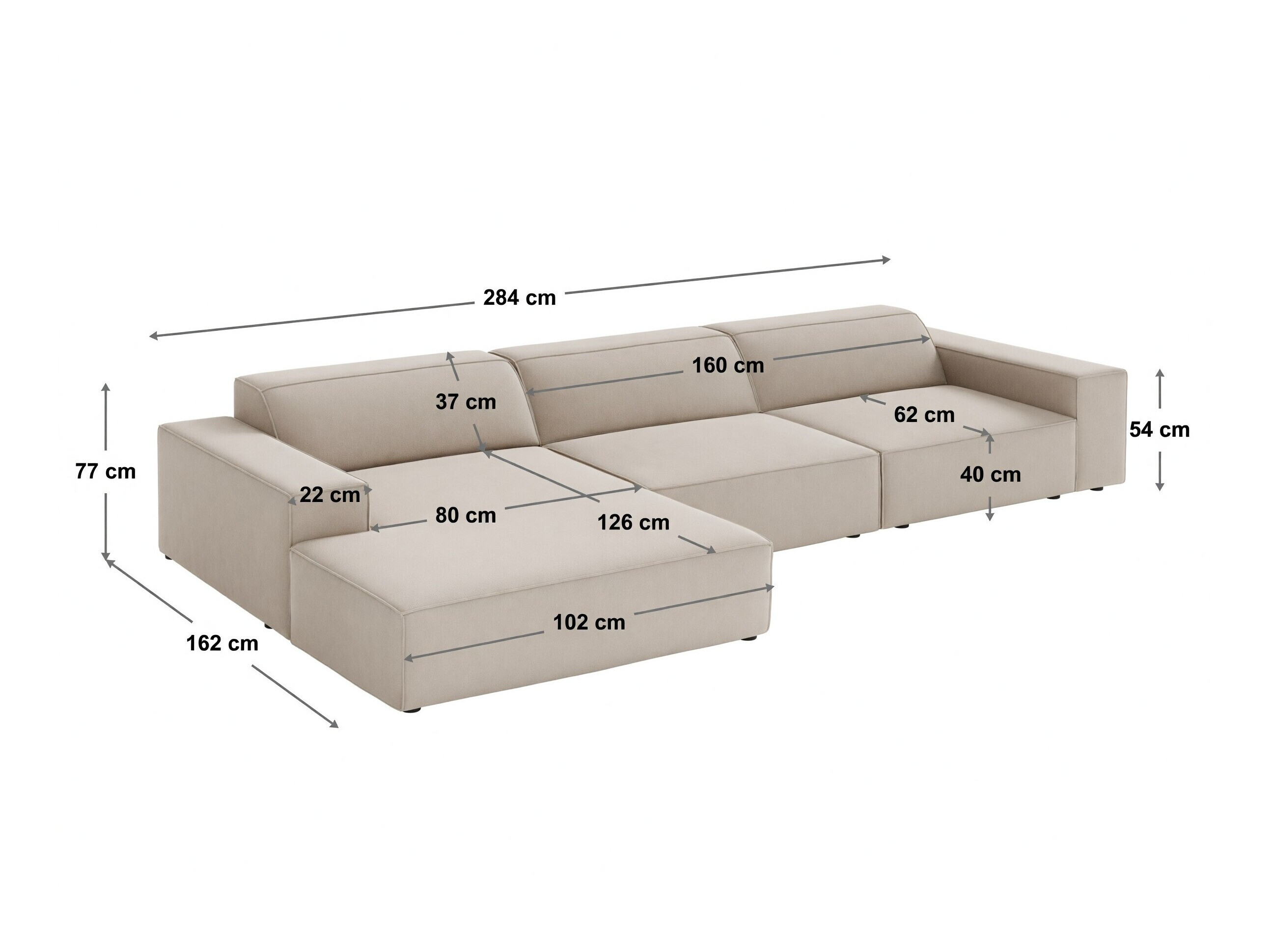 Modularna kutna garnitura Lomcalu 102 (Bluvel 4215)