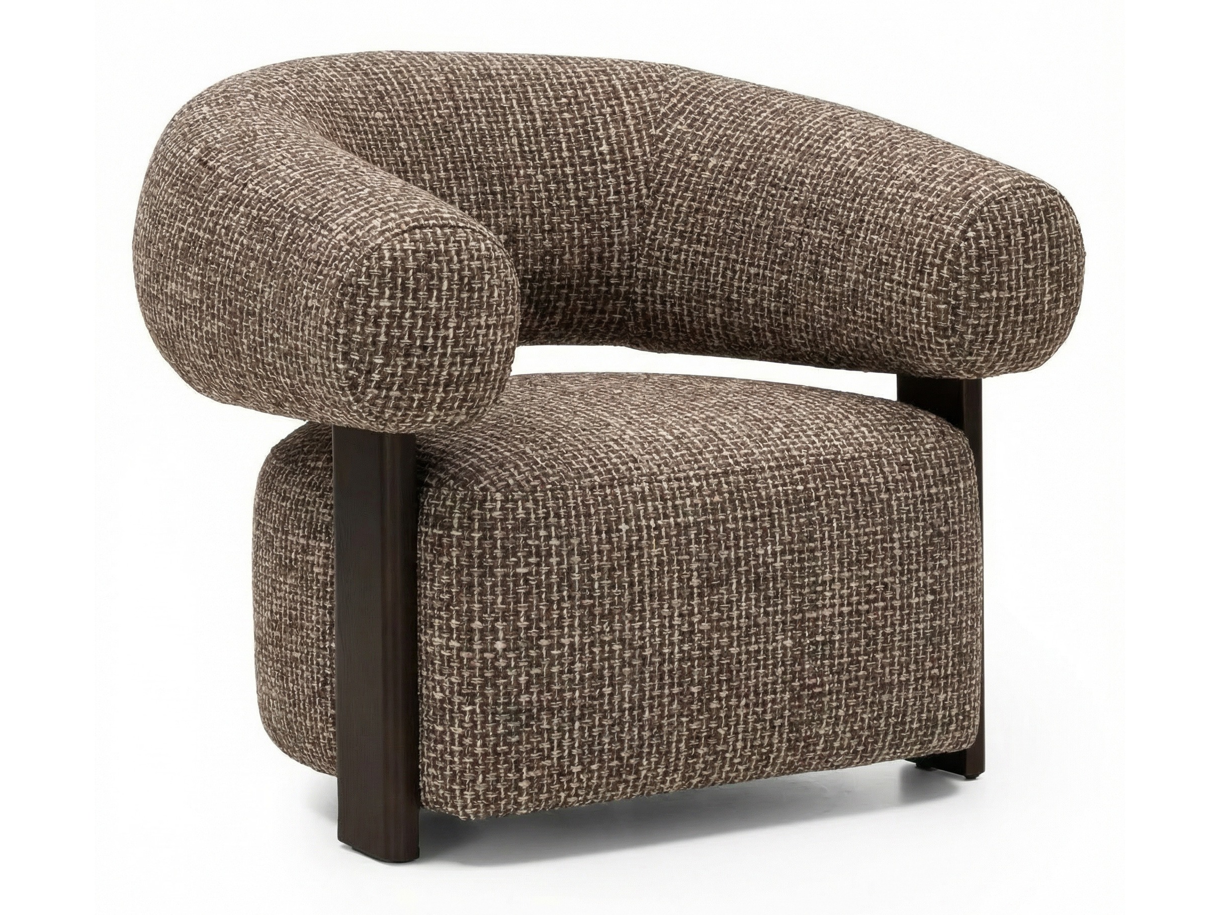 Fotelja Burleson 548 (Smeđa + Orah)