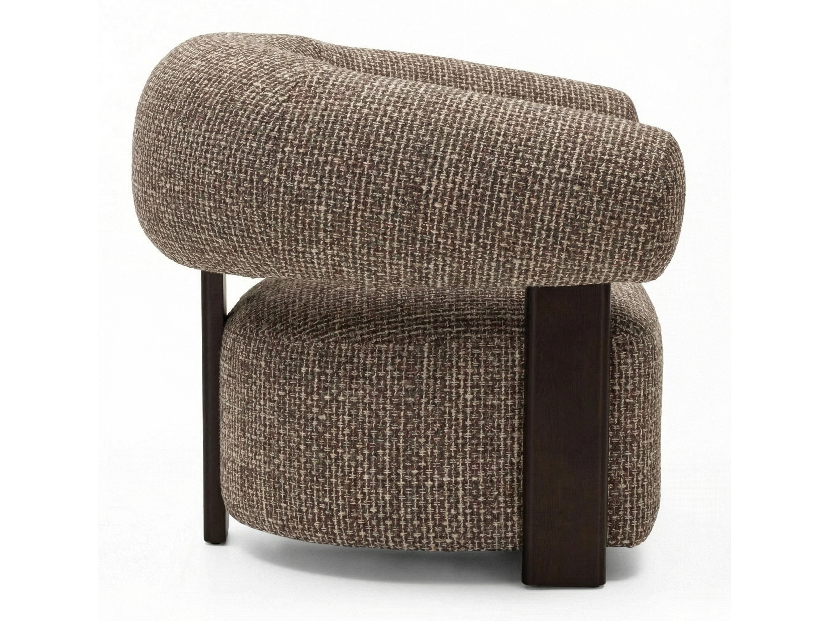 Fotelja Burleson 548 (Smeđa + Orah)